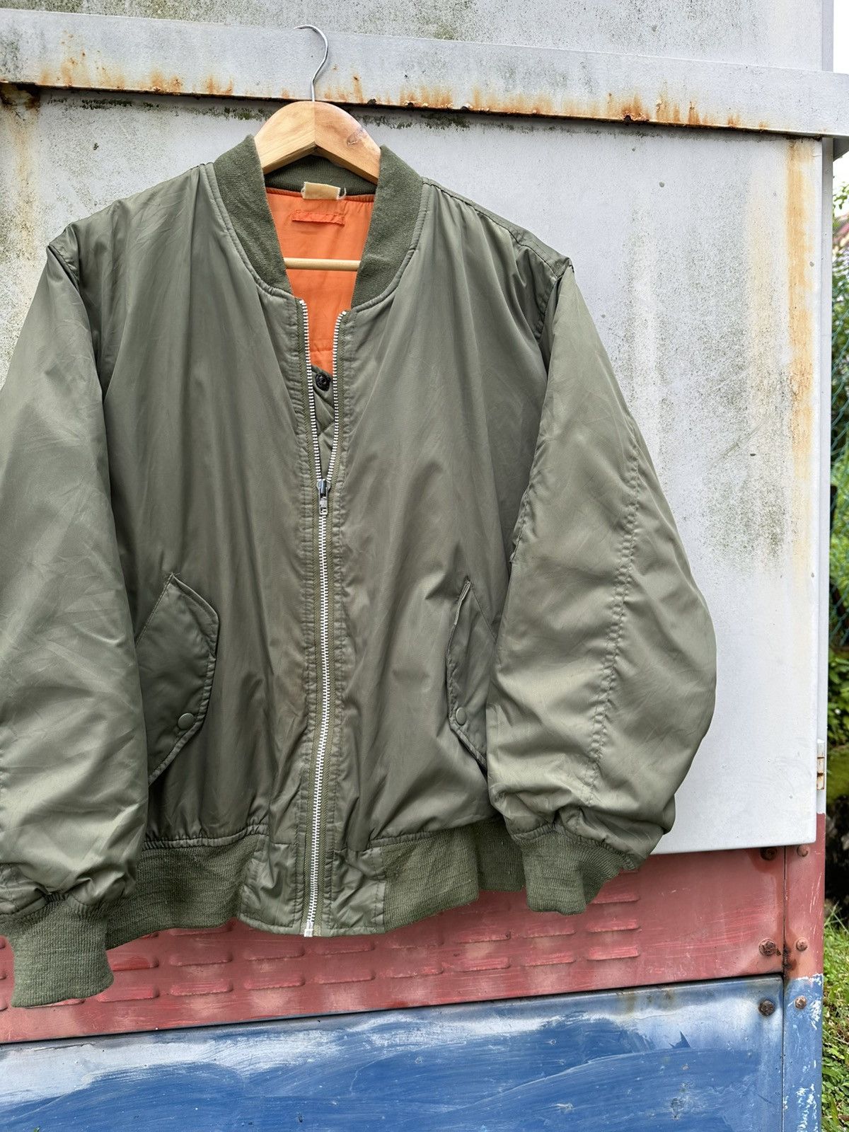 Vintage 🪖Vintage MA-1 Man Intermediate Bomber Jacket Size US M / EU 48-50 / 2 - 6 Thumbnail