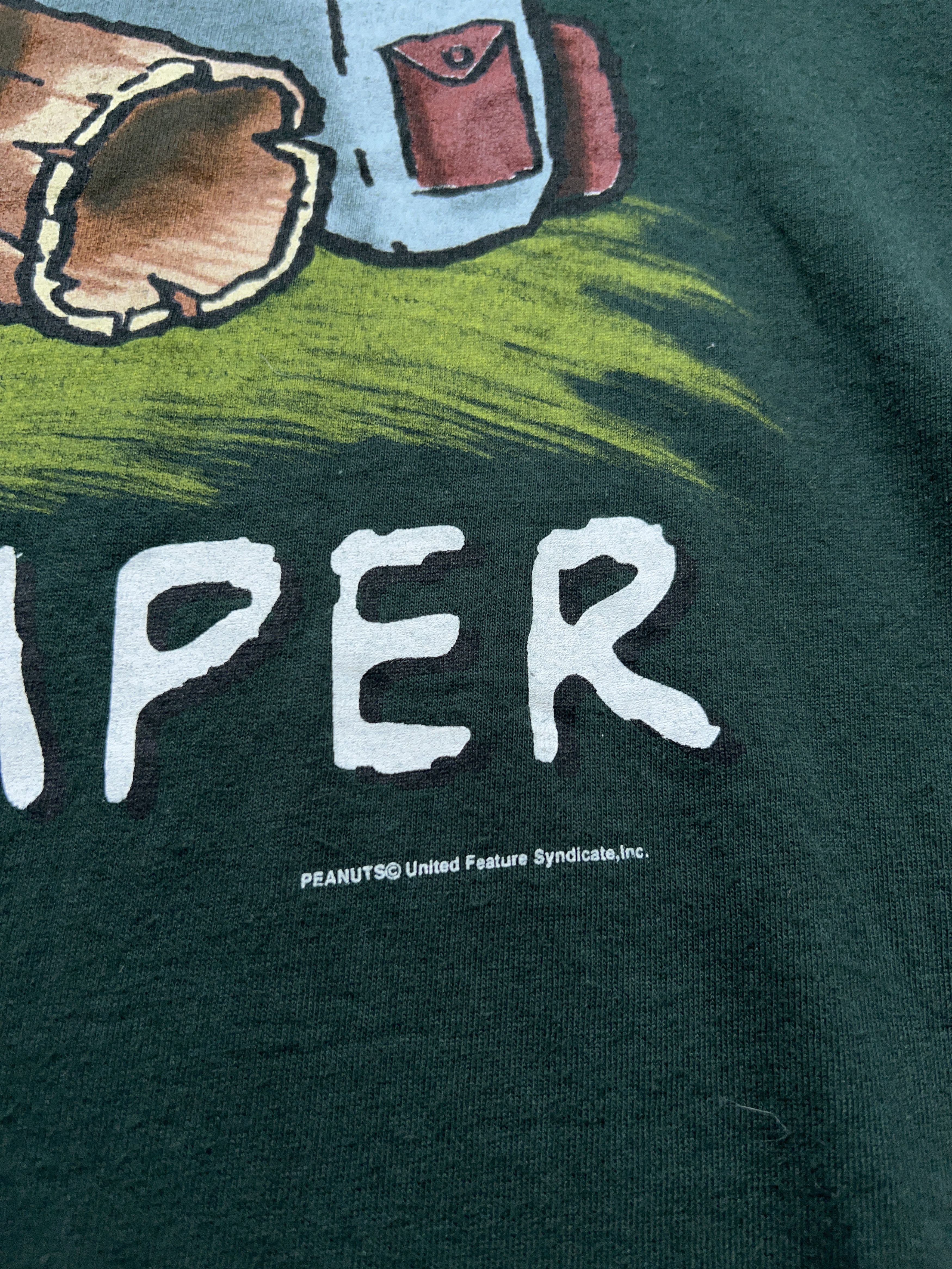 Cartoon Network × Peanuts × Vintage Snoopy Joe Camper Peanuts Comics Green T Shirt Tee XL Size US XL / EU 56 / 4 - 6 Thumbnail