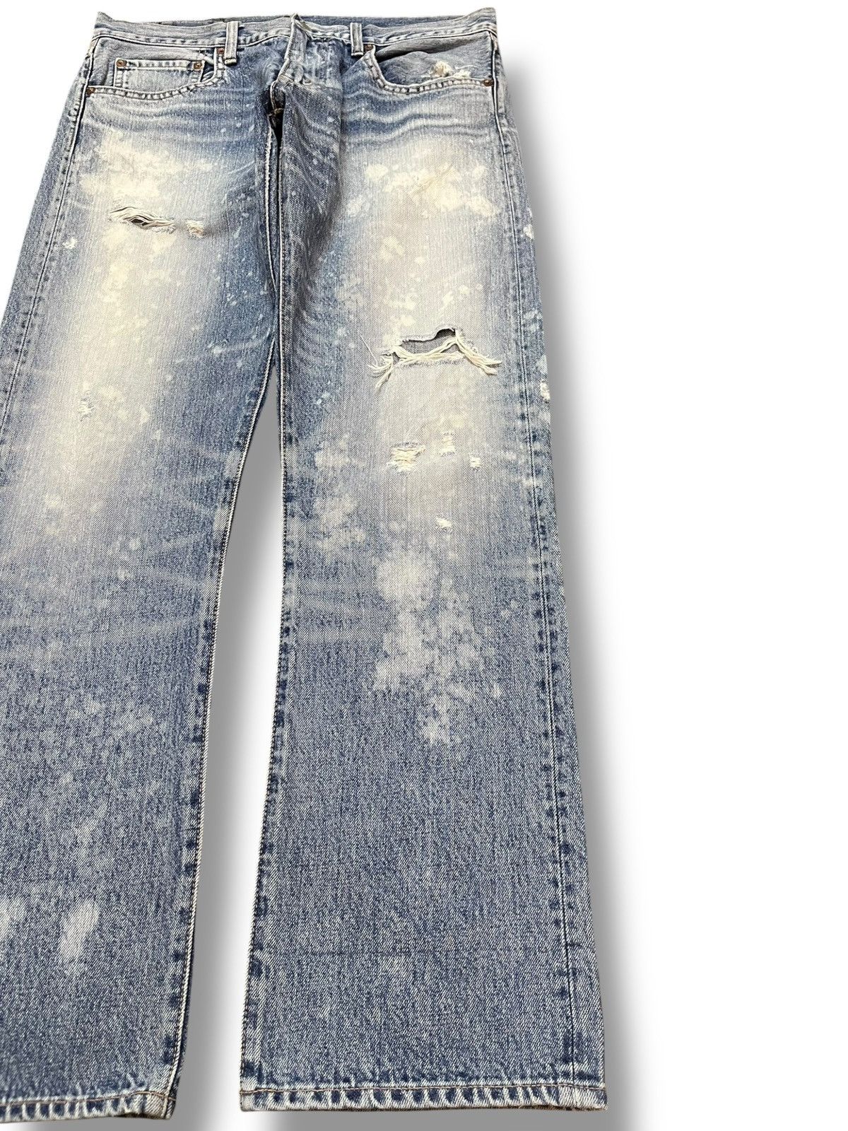 Hysteric Glamour Vintage RNATIVE Acid Wash Grunge Distressed Denim Size US 33 - 4 Thumbnail