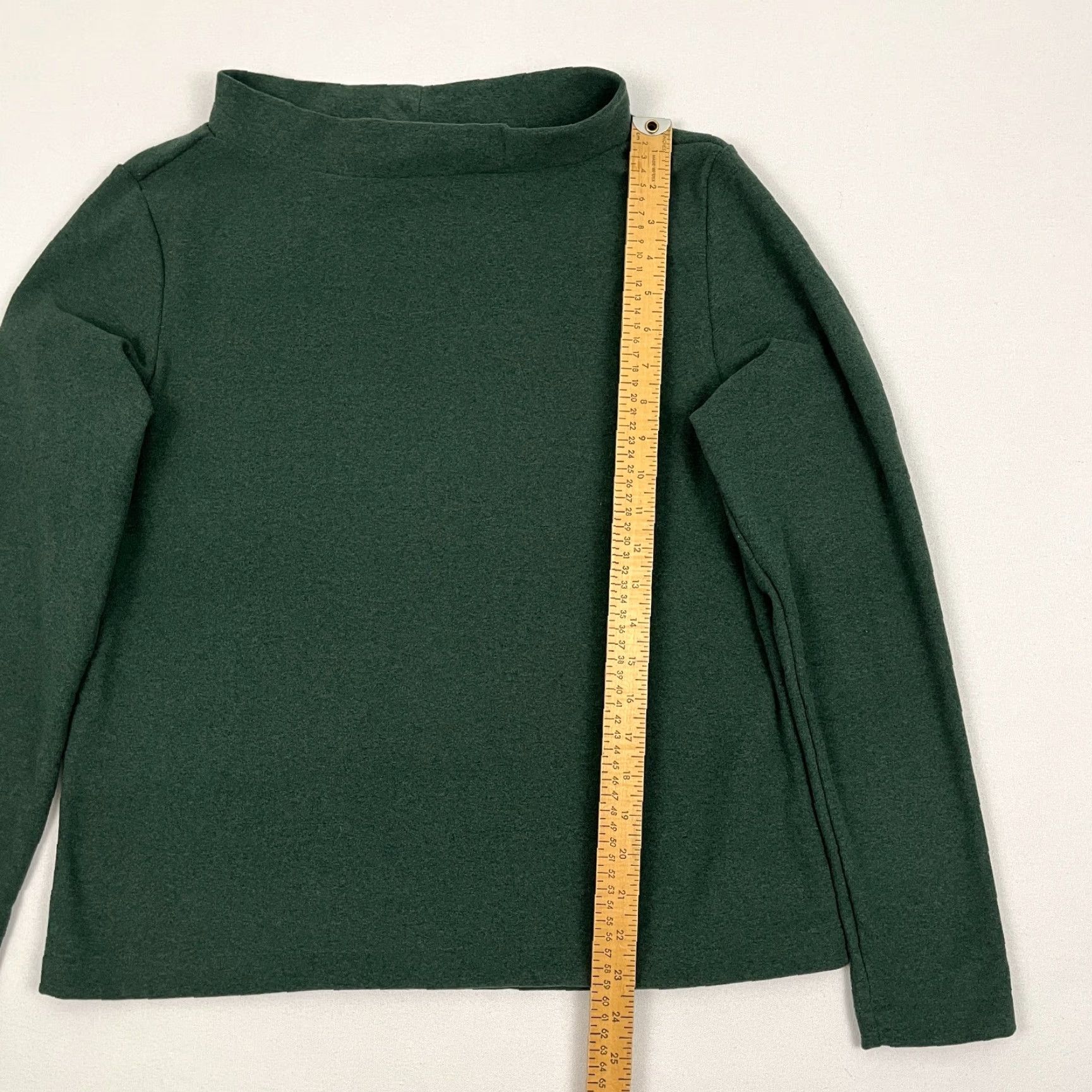 Vintage Dudley Stephens Vello Fleece Cobble Hill Sweater Womens L Green Turtleneck Pullover Casual Winter Size L / US 10 / IT 46 - 4 Thumbnail