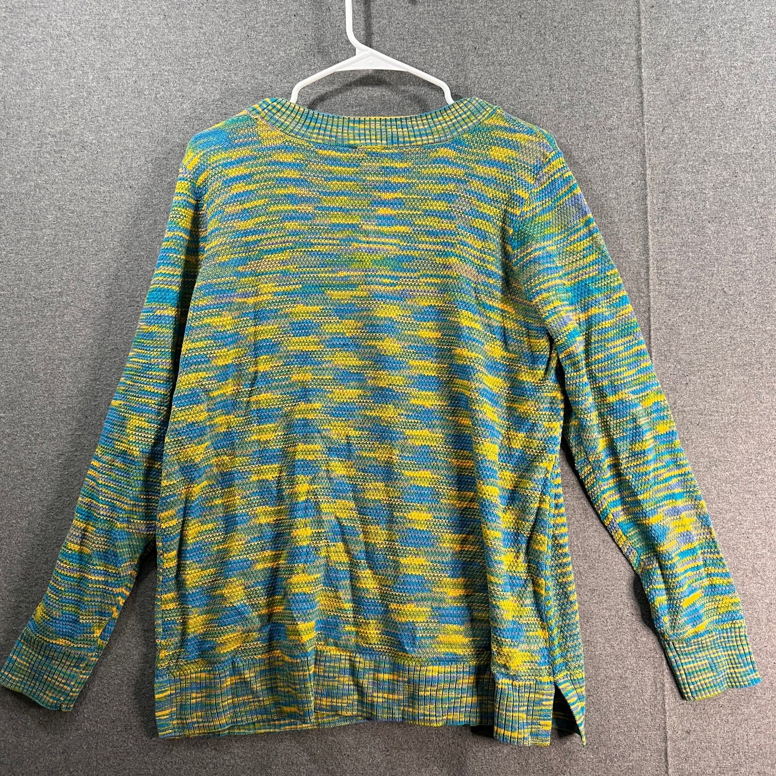 Other LOGO by Lori Goldstein Space Dye Button Front Cardigan Size M / US 6-8 / IT 42-44 - 2 Thumbnail