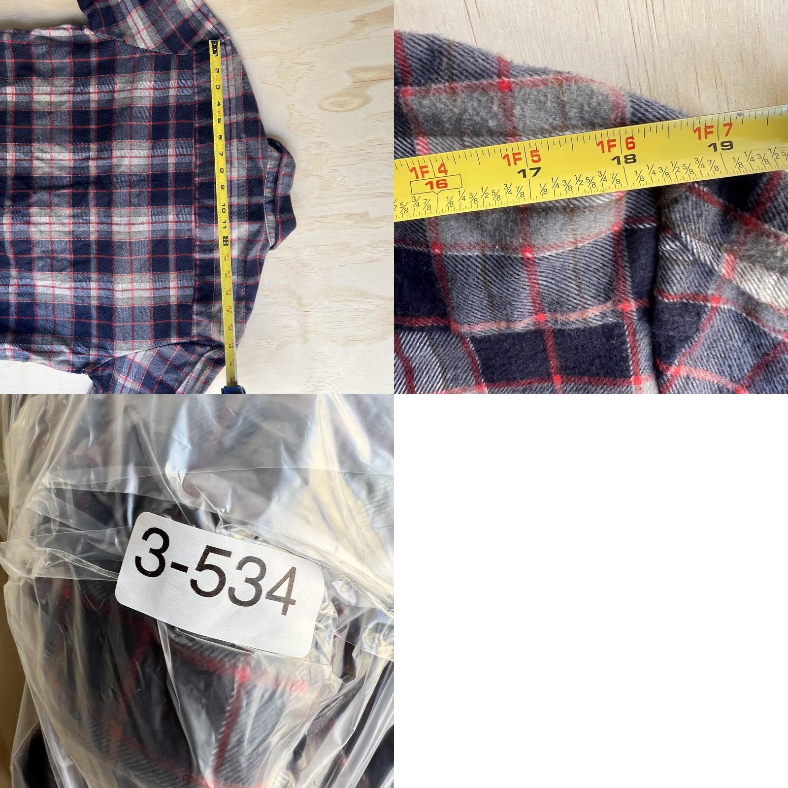 Wandler Chandler Flannel Shirt Mens M Blue Gray Plaid Long Sleeve Button Up Casual Size US M / EU 48-50 / 2 - 8 Thumbnail