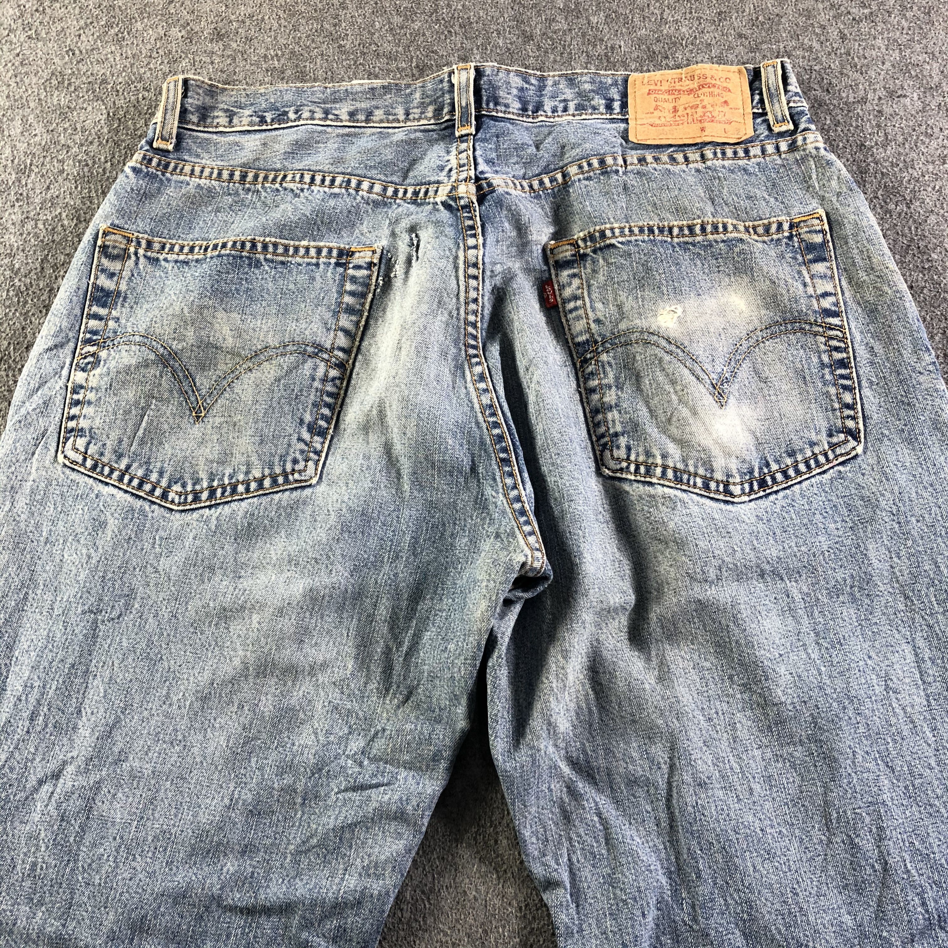 Levi's Vintage Blue Wash Levis 569 Jeans-J4192 Size US 34 / EU 50 - 4 Thumbnail