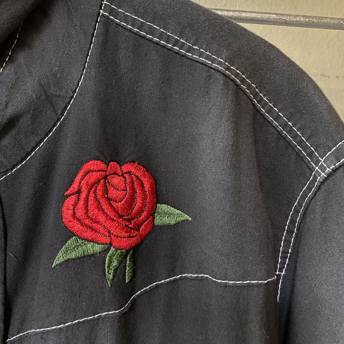 Grateful Dead GRATEFUL DEAD Black Rose Embroidered Western Shirt Size US XL / EU 56 / 4 - 6 Thumbnail