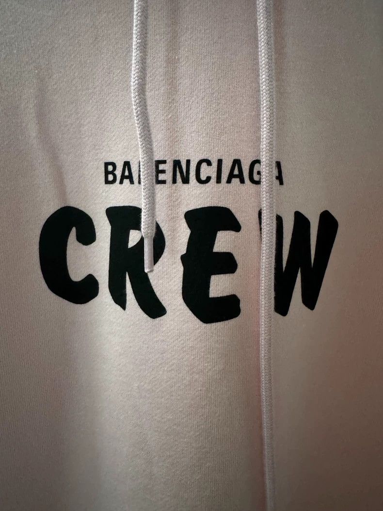 Balenciaga Balenciaga Pink Crew Hoodie 2505-Nextarrow Size US S / EU 44-46 / 1 - 2 Thumbnail