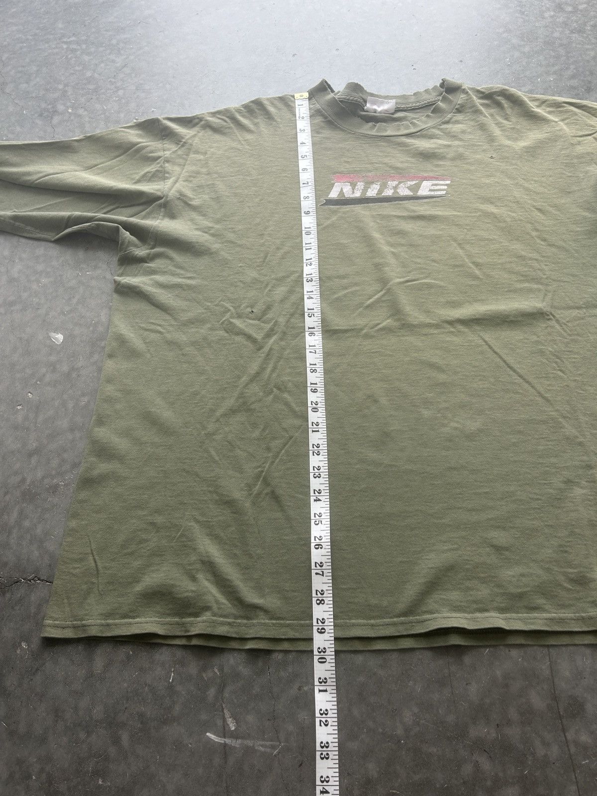 Nike × Vintage Vintage 90s Nike Spellout Graphic Tee Distressed Size US XXL / EU 58 / 5 - 17 Thumbnail
