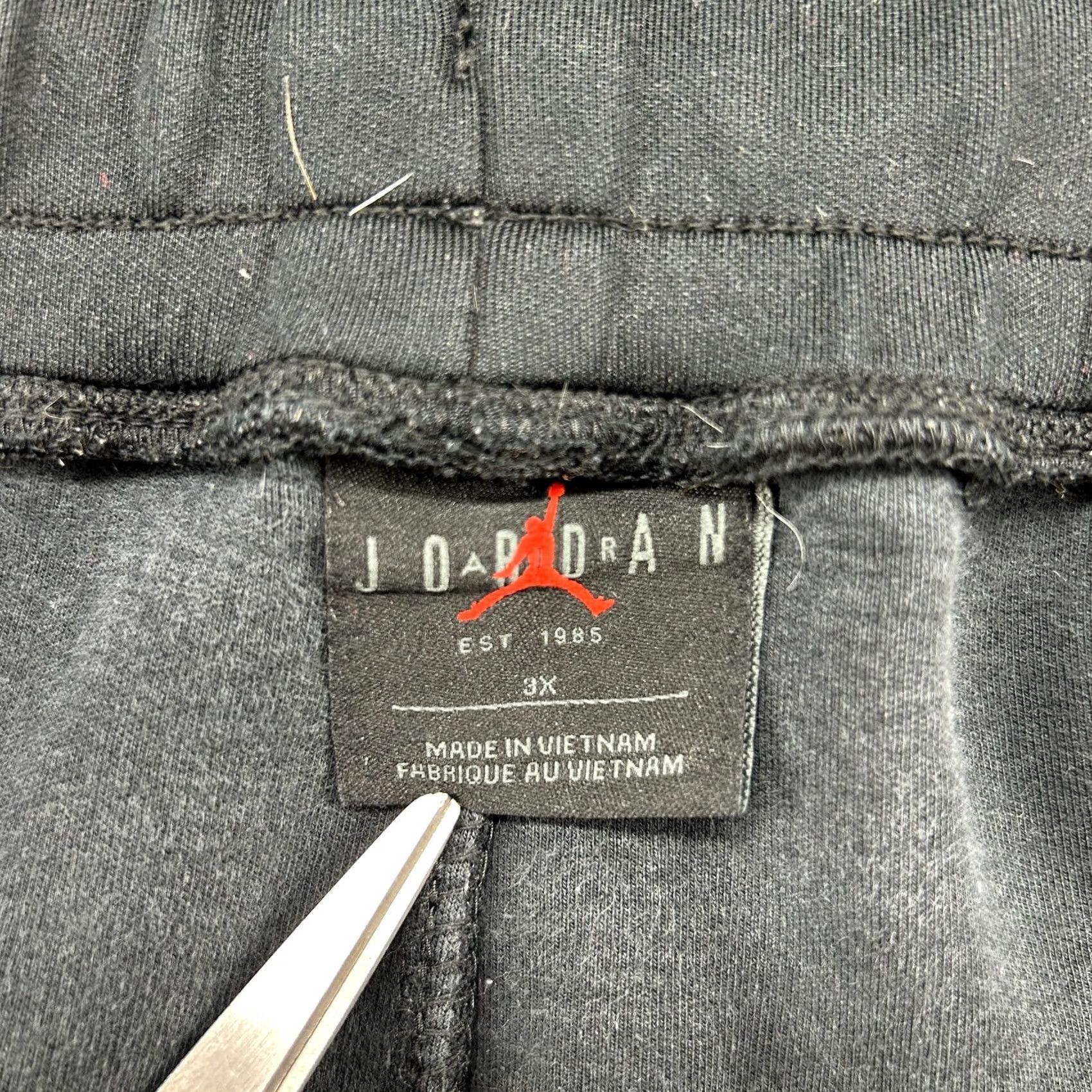 Jordan Brand Jordan Pants Womens 3X Black Sweat Pleated Polyester Breakaway Baggy Crop Loose Jogger Sweatpants Size 40" / US 18 - 4 Thumbnail