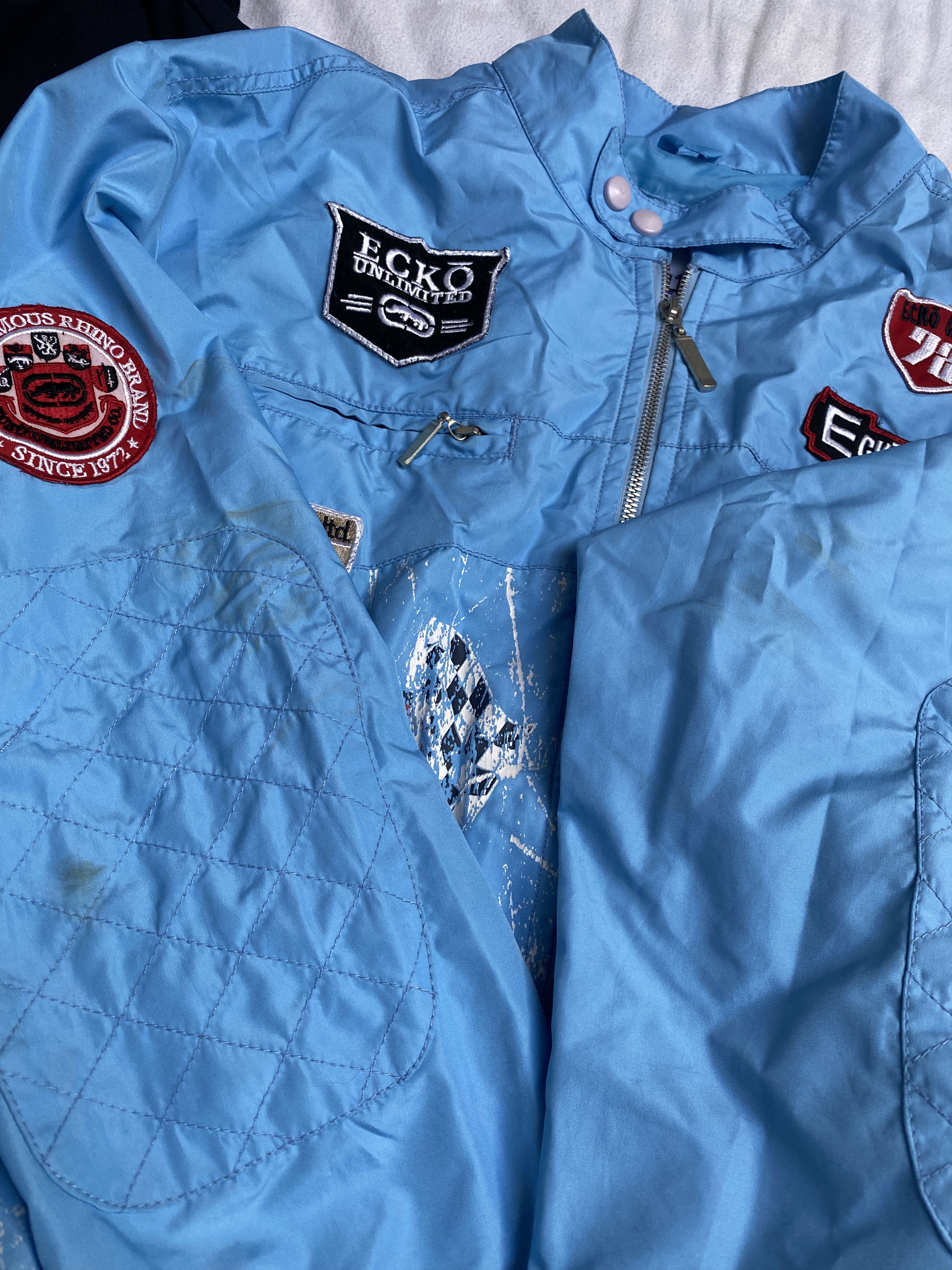 Ecko Unltd. Ecko Unltd. y2k 00s moto light jacket embroidered Size US XL / EU 56 / 4 - 7 Thumbnail