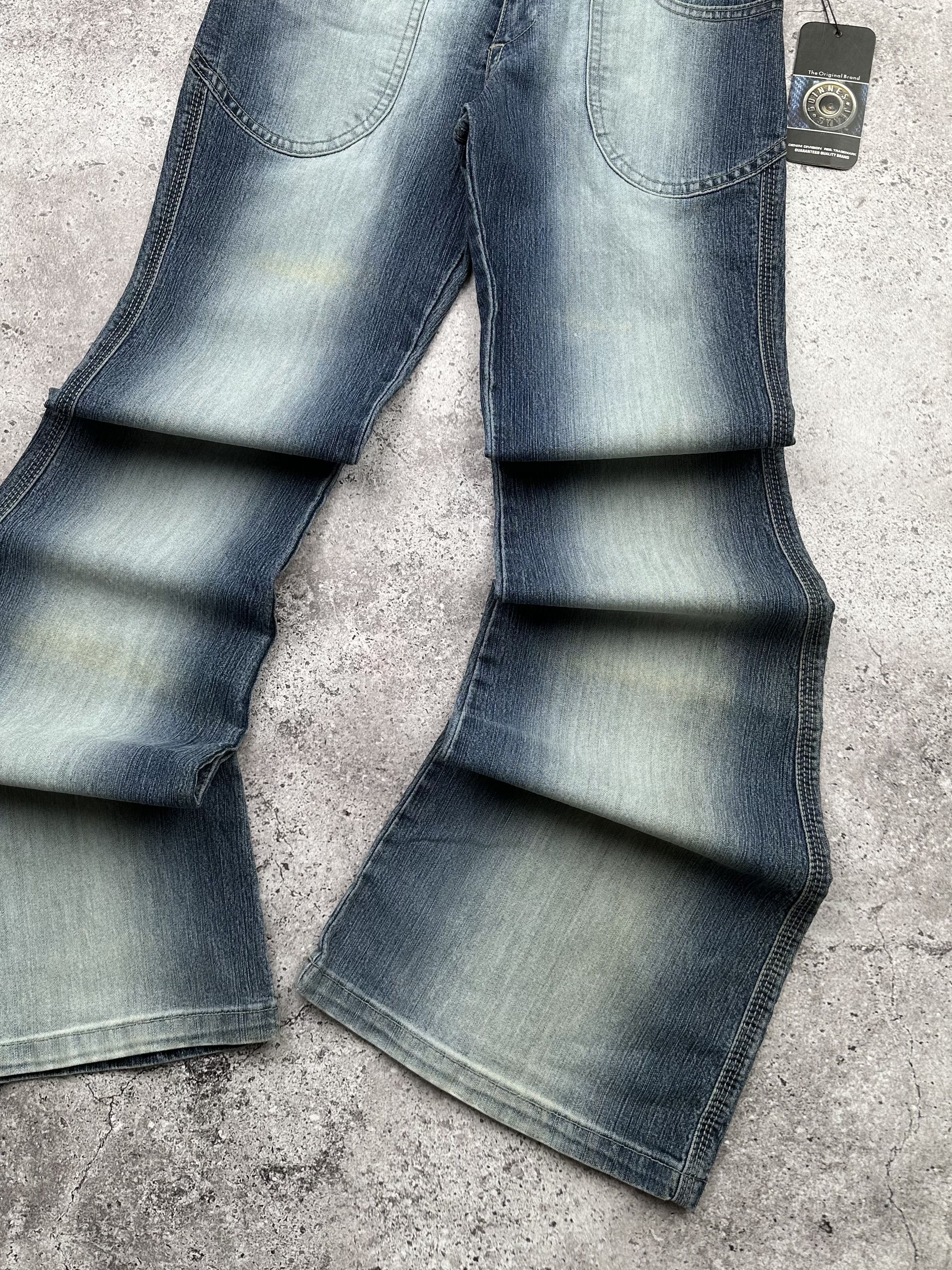 Vintage Faded Flare Jeans C207 Womenswear