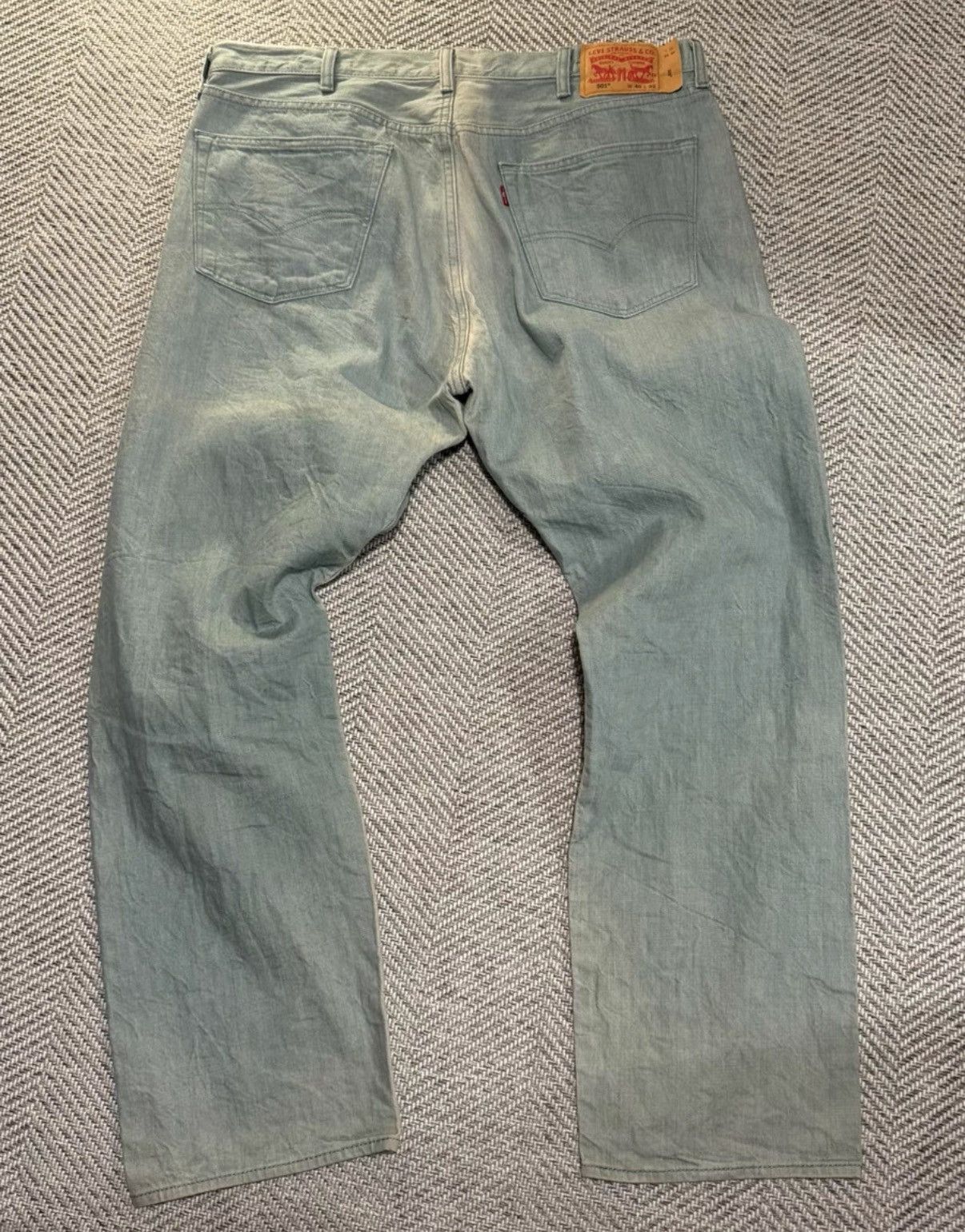 Levi's Levi's 501 Light Wash Blue Jeans, Long Pants K24 Size US 38 / EU 54 - 2 Thumbnail