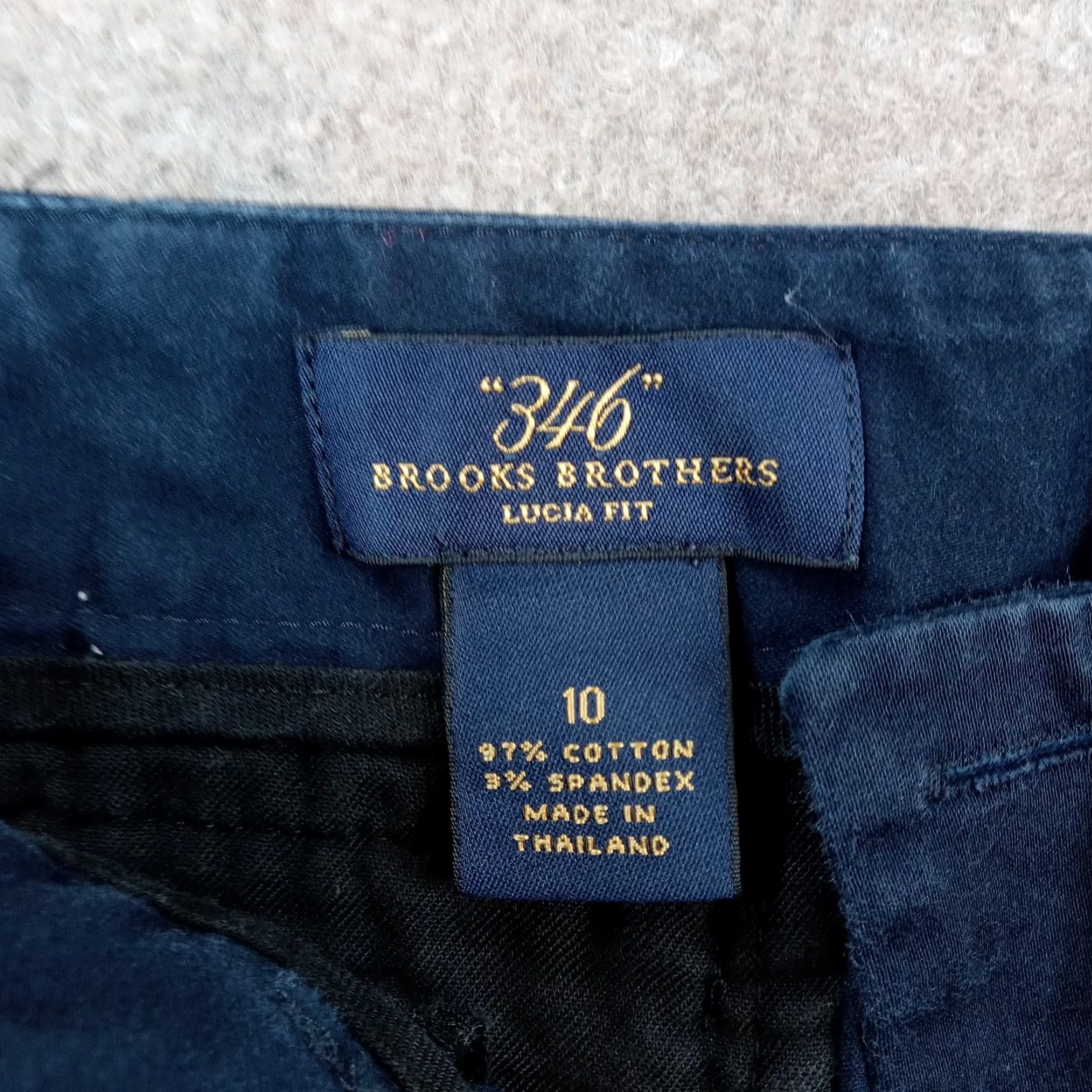 Brooks Brothers Brooks Brothers Dress Pants Womens Sz 10 Blue Lucia Fit 346 Straight Leg Stretch N/A Size 32" / US 10 / IT 46 - 7 Thumbnail