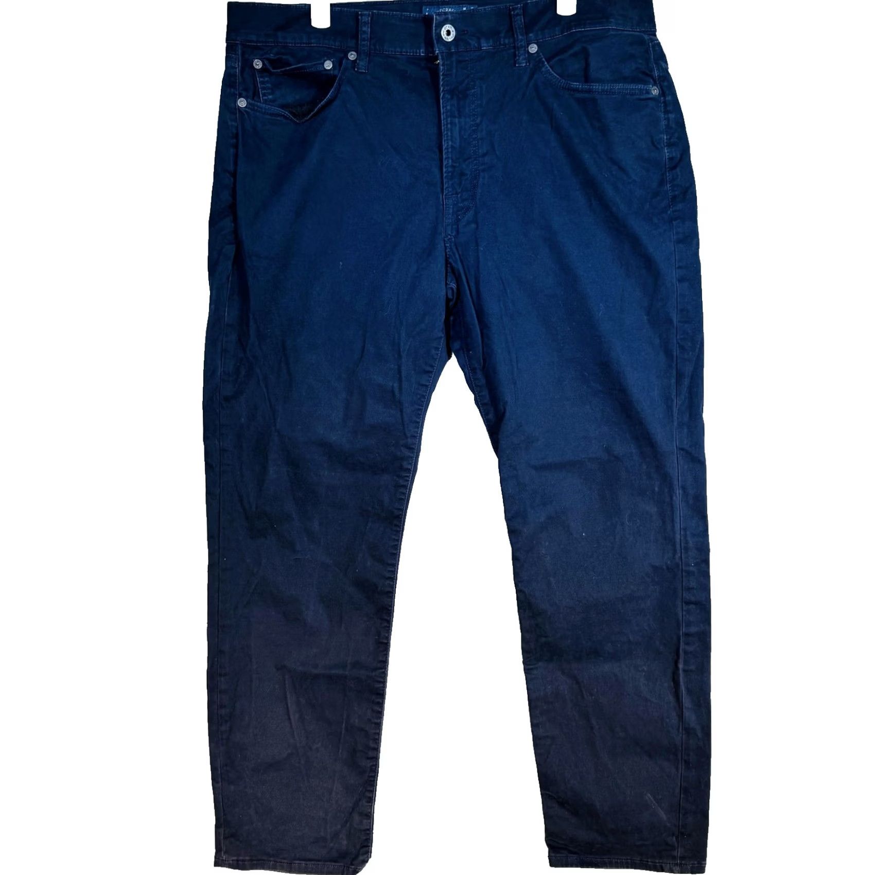 Lucky Brand Lucky Brand 121 Heritage Slim Jeans Mens 32x28 Blue Dark Wash Zip Fly Tapered Slim Denim Jeans Size US 32 / EU 48 - 5 Thumbnail