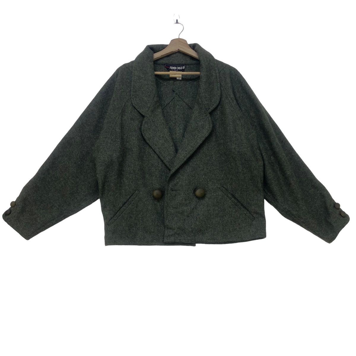 Fendi Vintage Fendi 365 Loose Oversize Mohair Jacket Coat Size M / US 6-8 / IT 42-44 - 3 Thumbnail