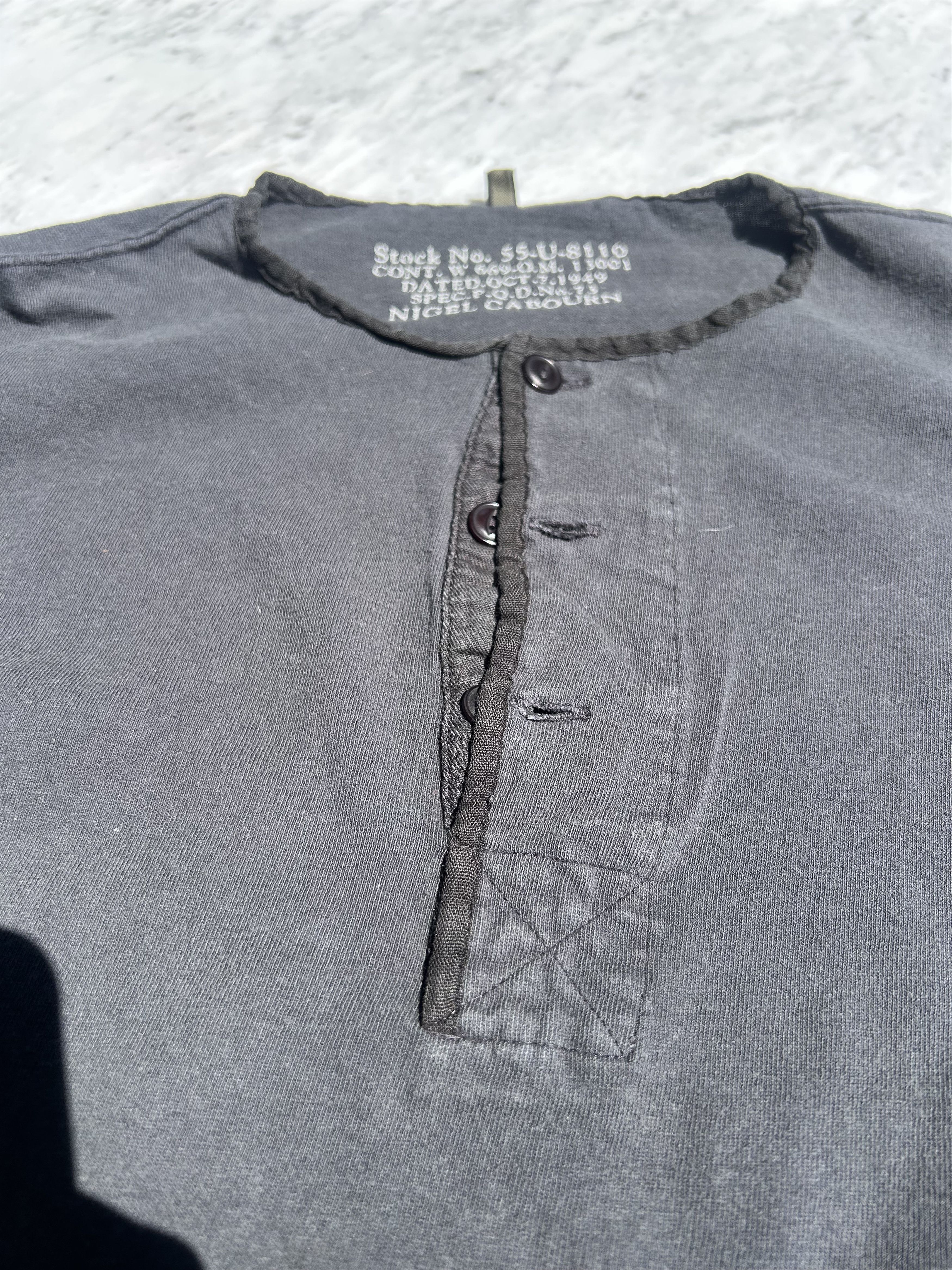 Nigel Cabourn Nigel Cabourn LS cotton henley Size US M / EU 48-50 / 2 - 3 Thumbnail
