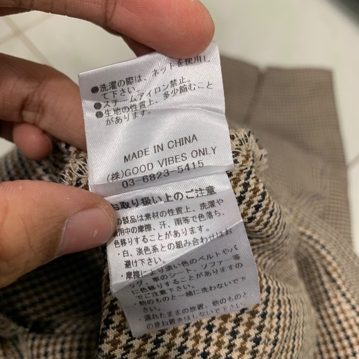 Japanese Brand LIBJOIE Houndstooth Pattern Jumpsuit Coverall #2867-C129 Size 28" / US 6 / IT 42 - 11 Thumbnail