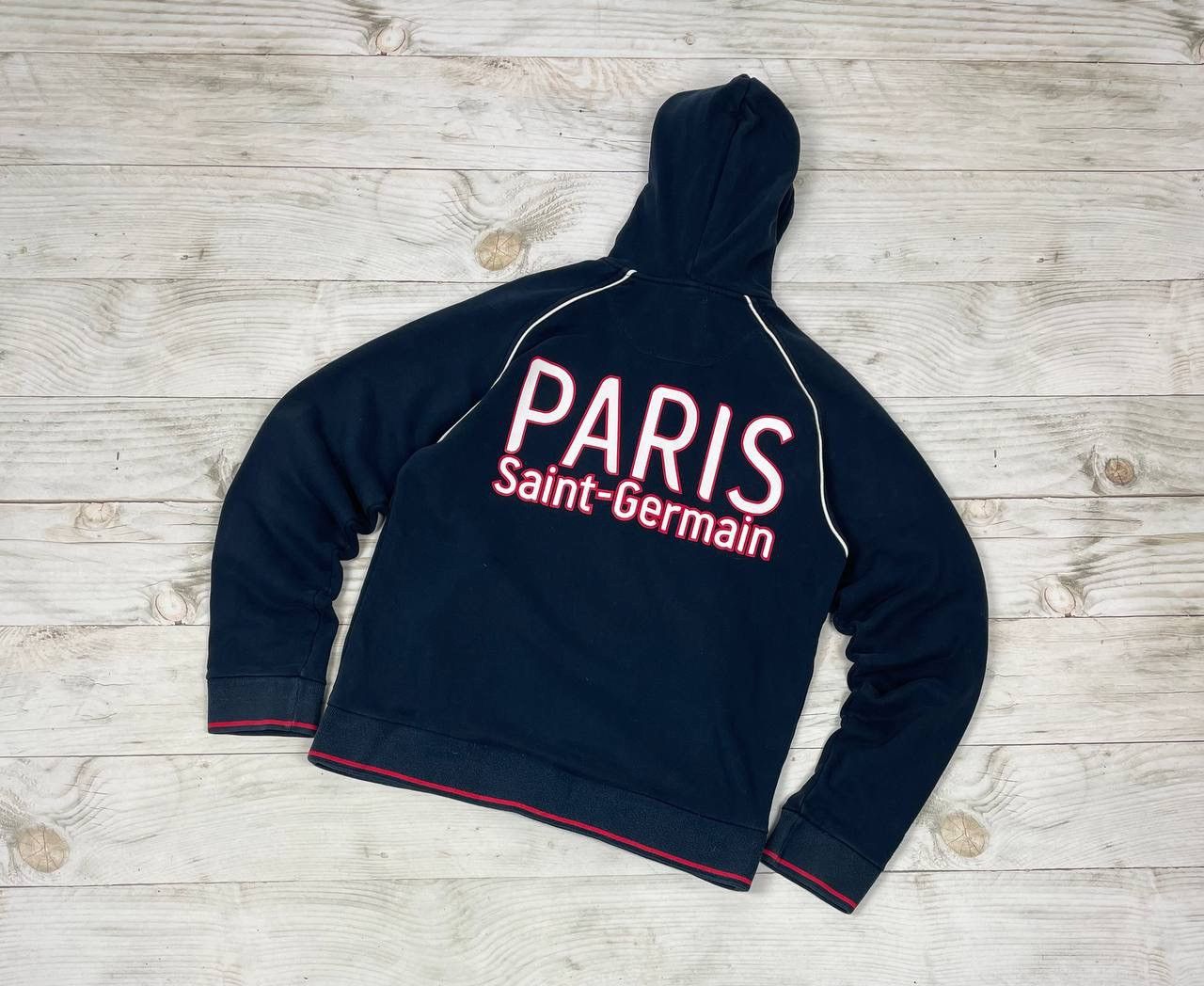 image of Fifa World Cup x Nike Paris Saint -Germain 2000S Soccer Hoodie Big Logo M in Blue (Size Medium)