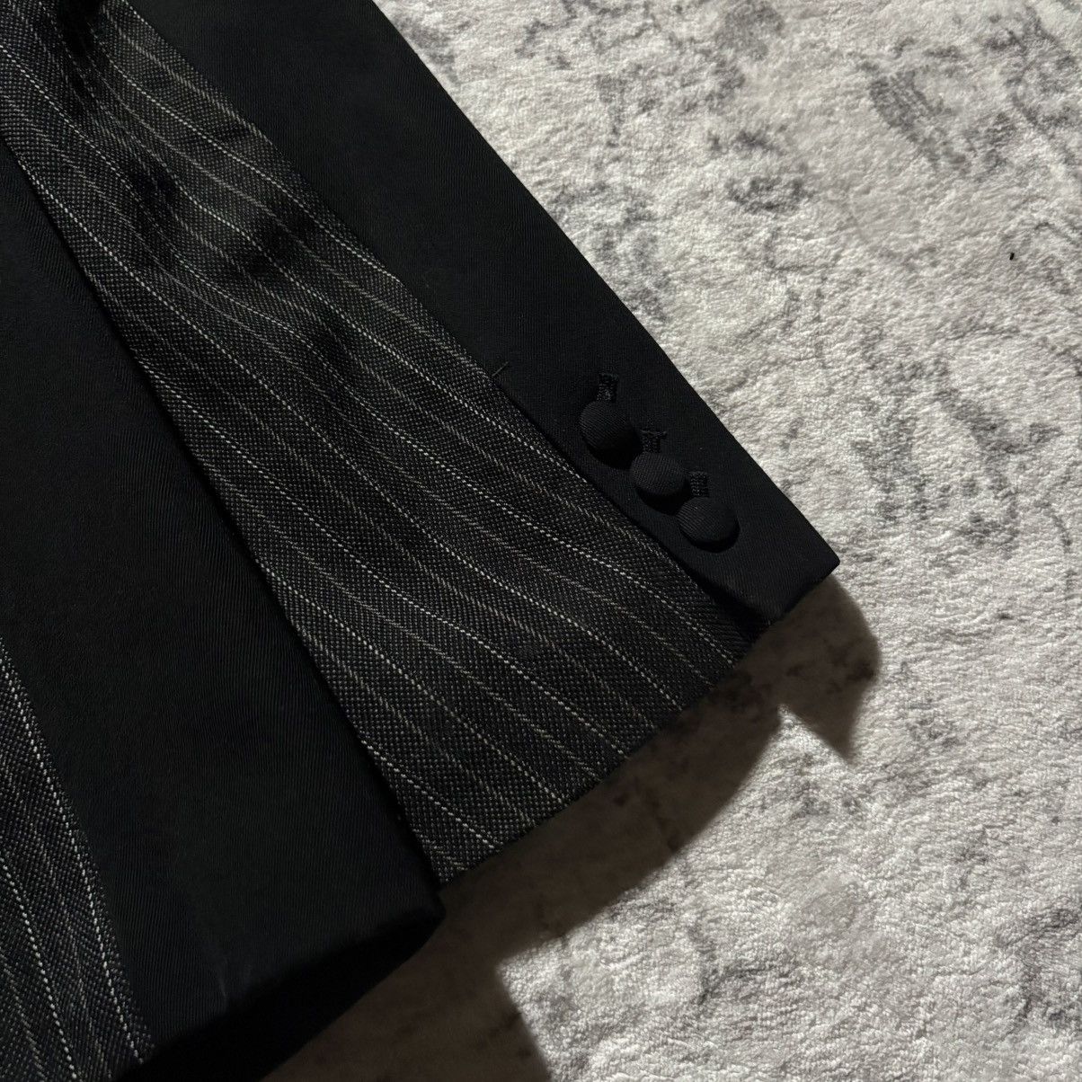 Number (N)ine Number (N)ine AW03 Paneled Pinstripe Blazer Jacket | Size 5 Size 50R - 7 Thumbnail