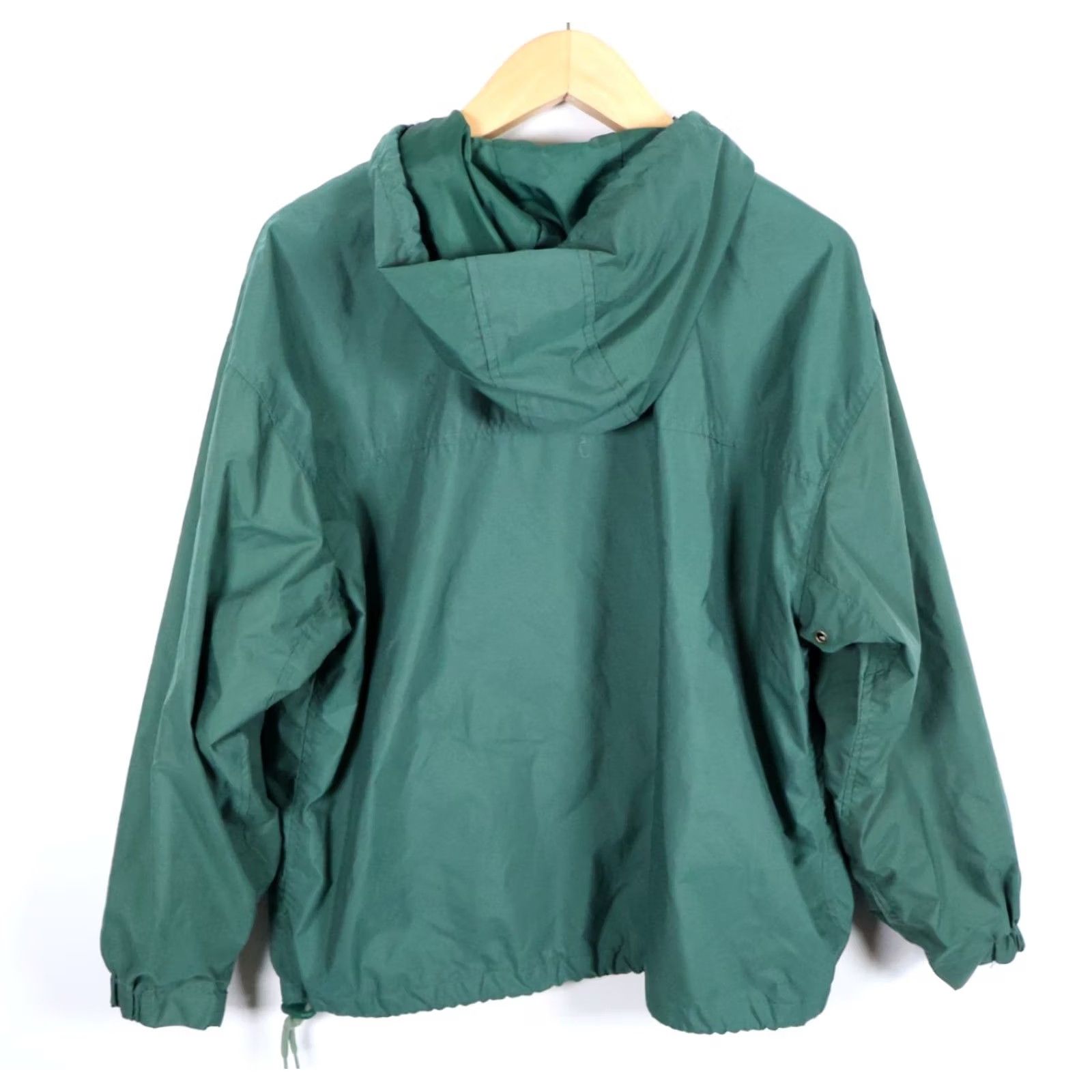 Gap VINTAGE Gap Windbreaker Pullover Jacket Men's Medium Green Hooded 1/4 Zip Nylon 90s Size US M / EU 48-50 / 2 - 2 Thumbnail
