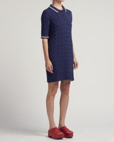 Marni o1f1d3z0326 Mini Dress in Blue Size L / US 10 / IT 46 - 3 Thumbnail