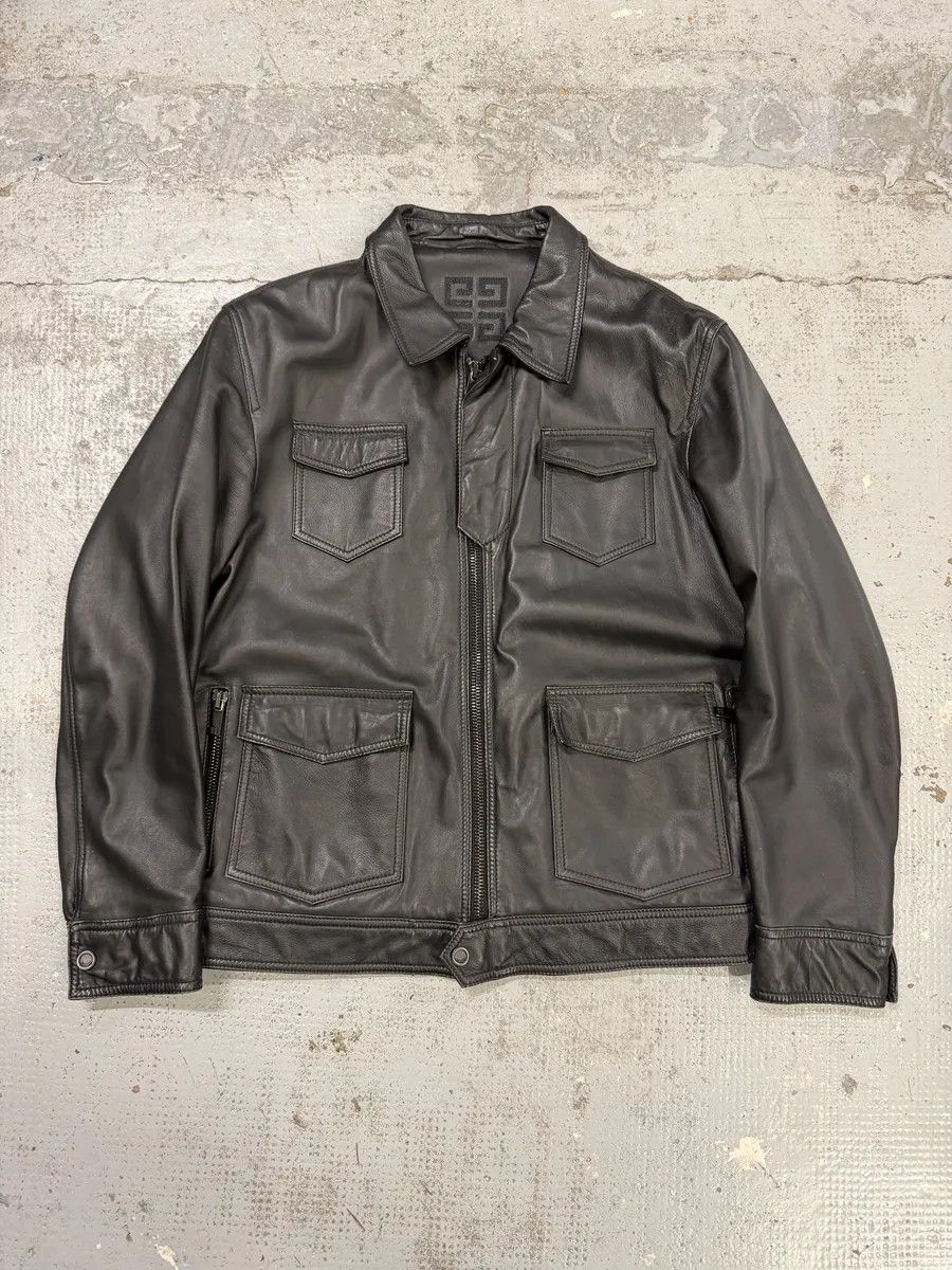 AW2002 Givenchy Black Lamb Leather Jacket