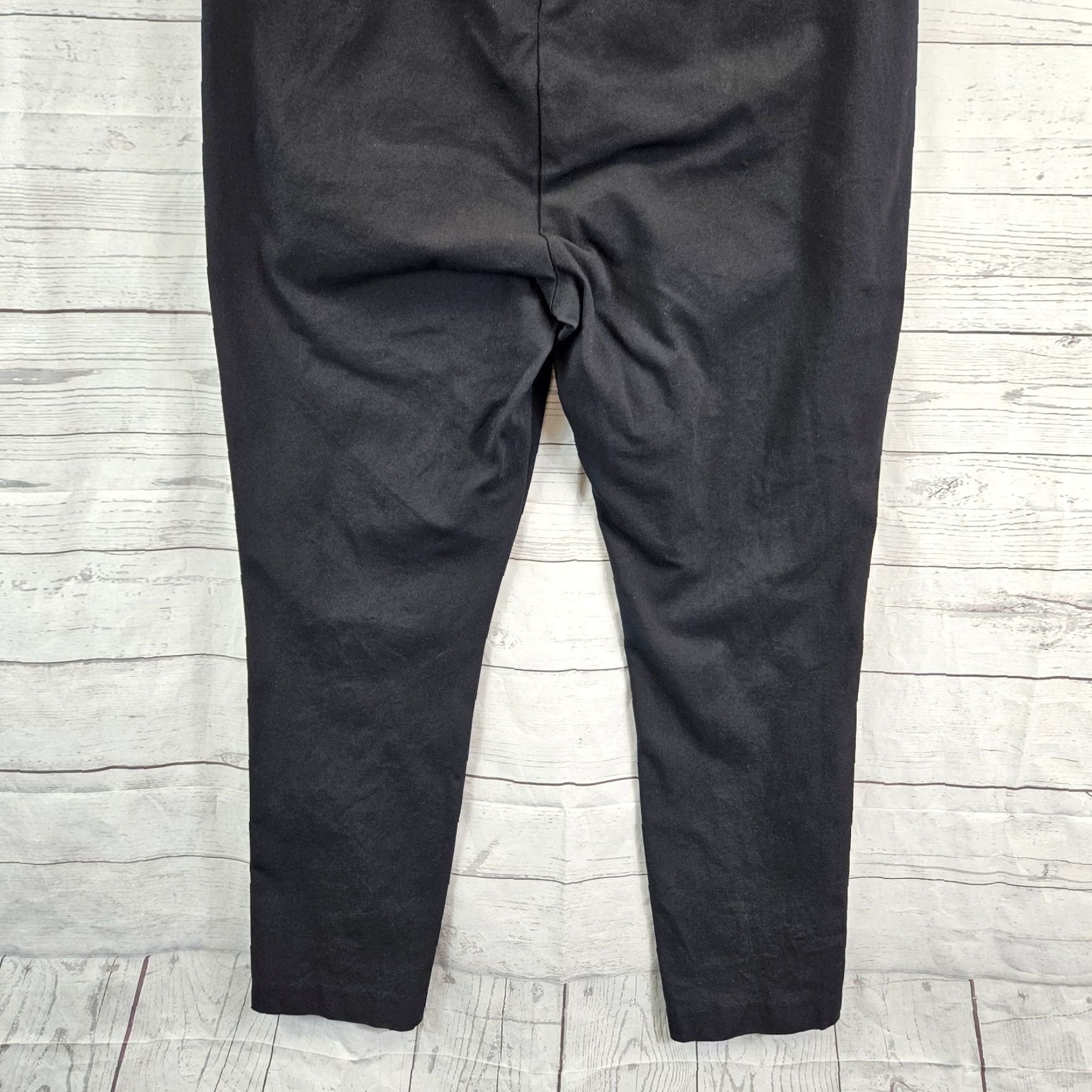 Rag & Bone Rag & bone Womens Ankle Pants Sz 14 Black High Rise Cotton Blend Pants Short Inseam 27in Size 36" / US 14 / IT 50 - 5 Thumbnail
