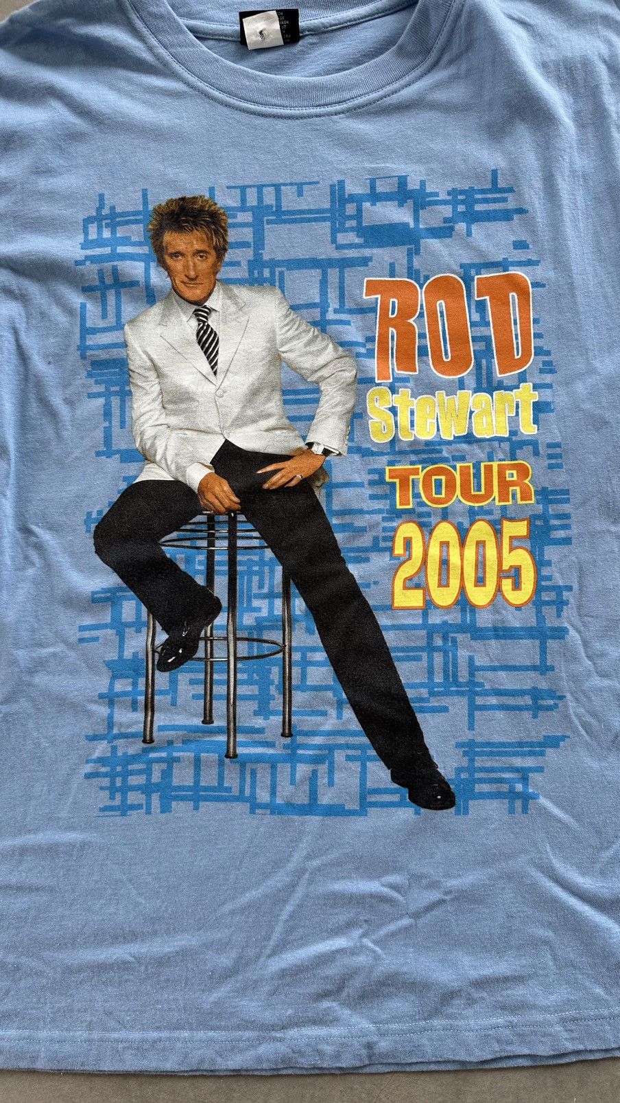 VINTAGE ROD STEWART TOUR 2005 TEE