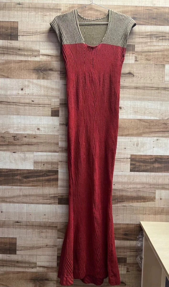 Issey Miyake Issey Miyake size:2 Red mainline fashion long dress Size M / US 6-8 / IT 42-44 - 3 Thumbnail