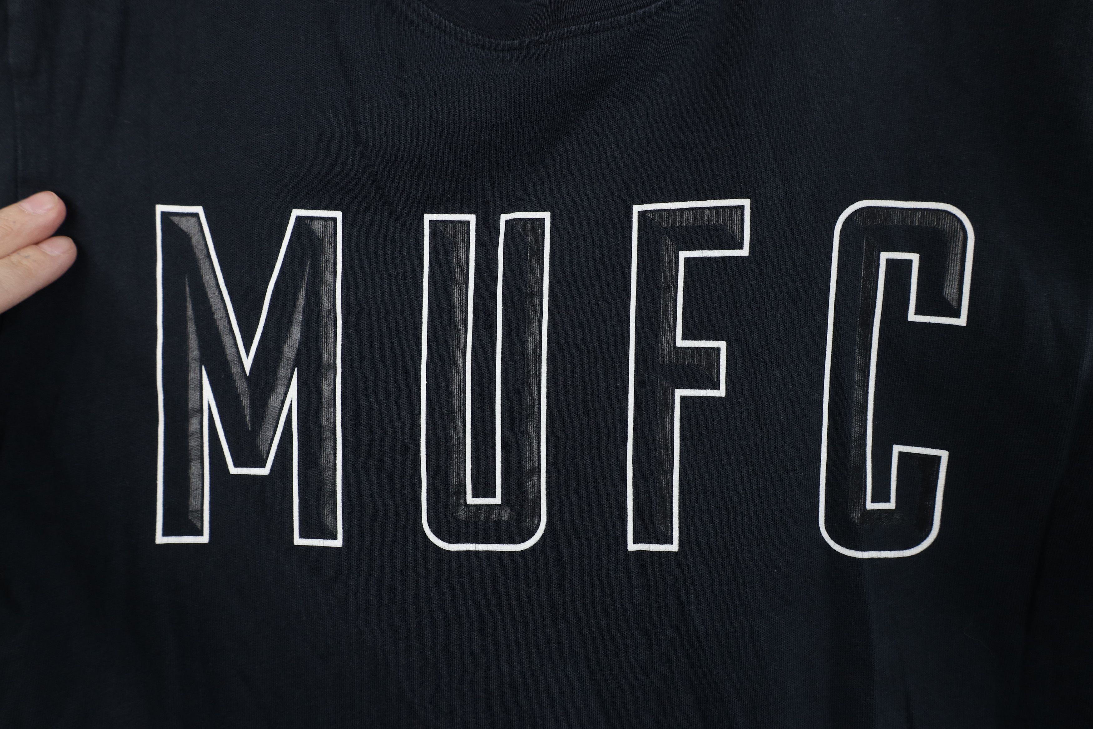 Nike Nike Faded Manchester United FC Soccer Futbol T-Shirt Black Size US L / EU 52-54 / 3 - 5 Thumbnail