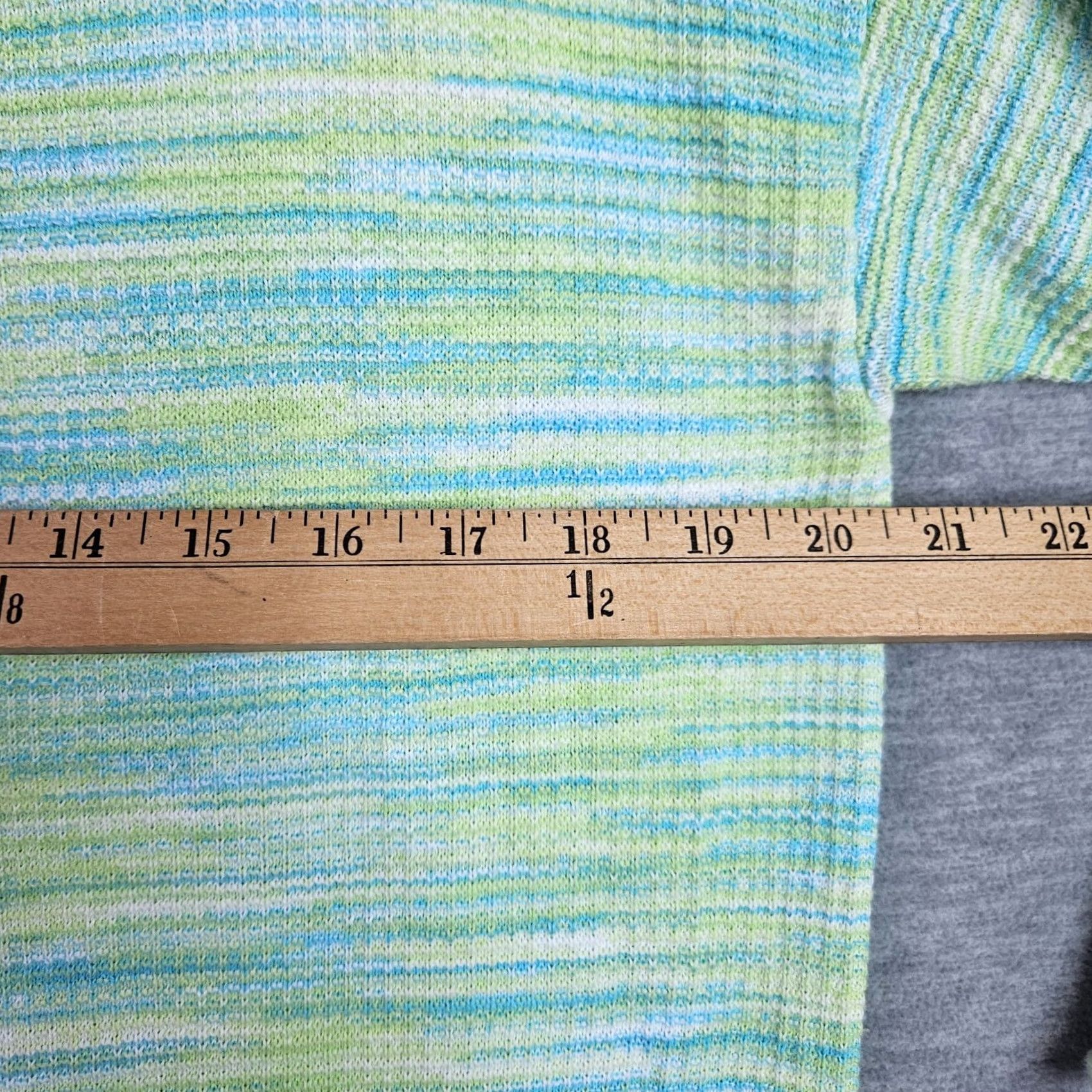 Talbots Talbots Women's Size Medium Knit Sweater 3/4 Sleeve Blue Cardigan Casual Modern Knit Cotton Regular Mens? Size M / US 6-8 / IT 42-44 - 4 Thumbnail