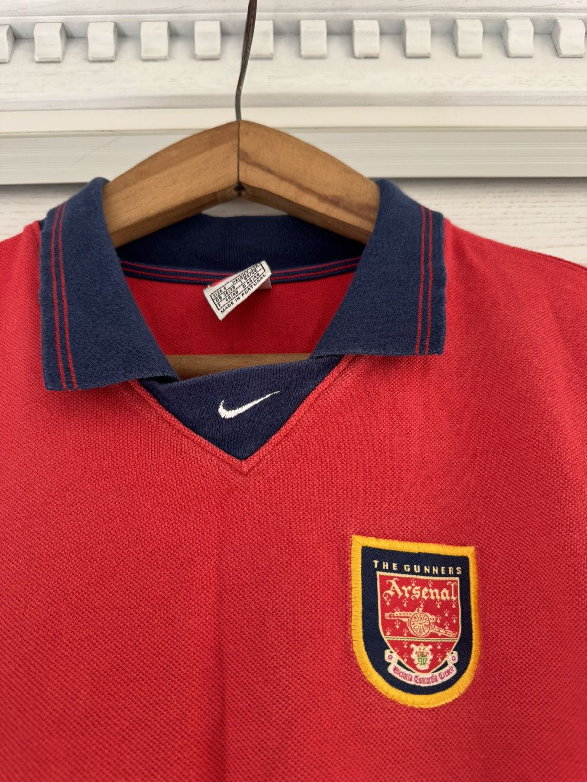 Nike Vintage Arsenal 1998-1999 Soccer Polo T-shirt Football Shirt Size US S / EU 44-46 / 1 - 5 Thumbnail
