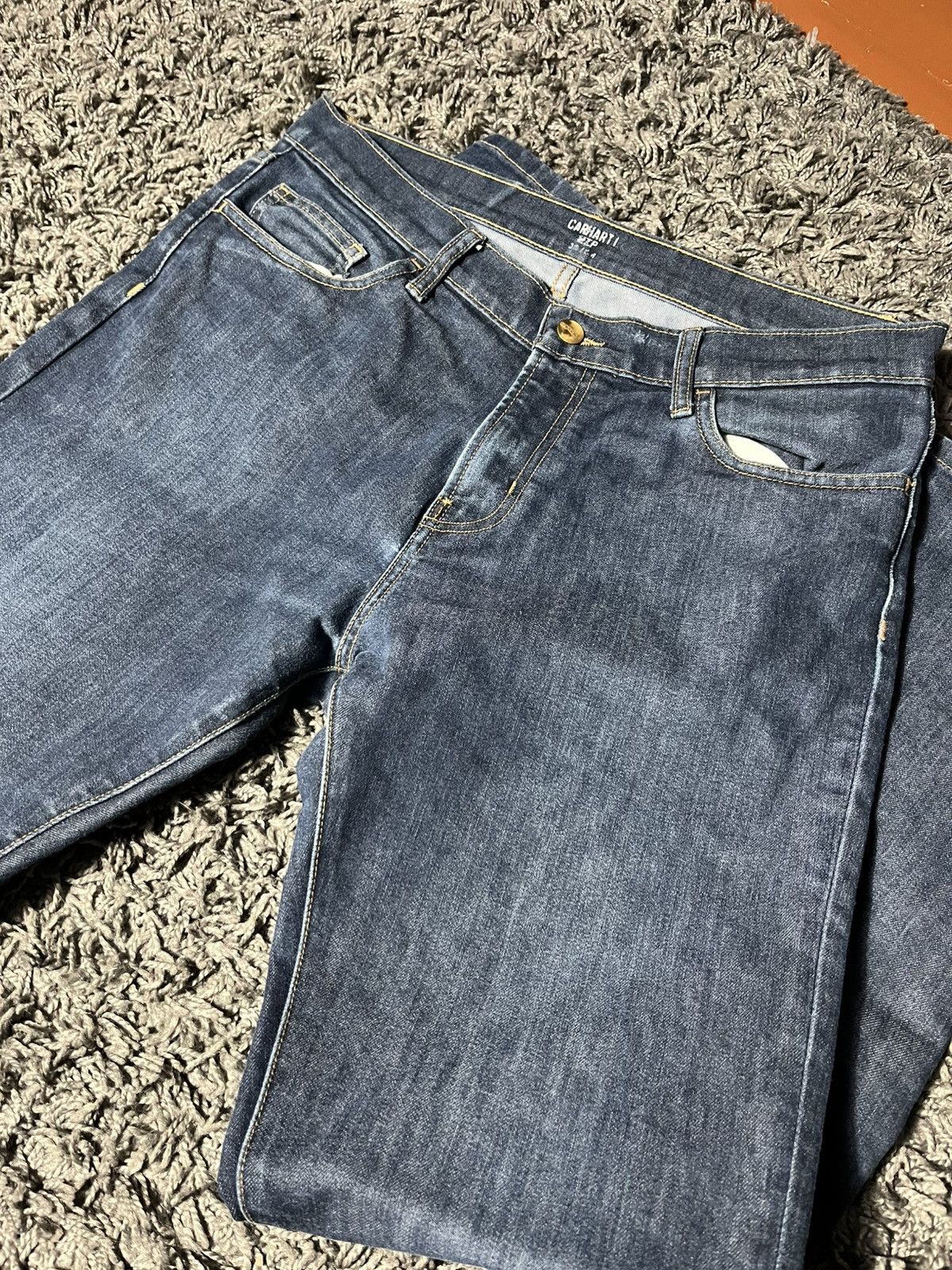 Carhartt Wip CARHARTT WIP REBEL PANTS JEANS DENIM Y2K Size US 33 - 4 Thumbnail