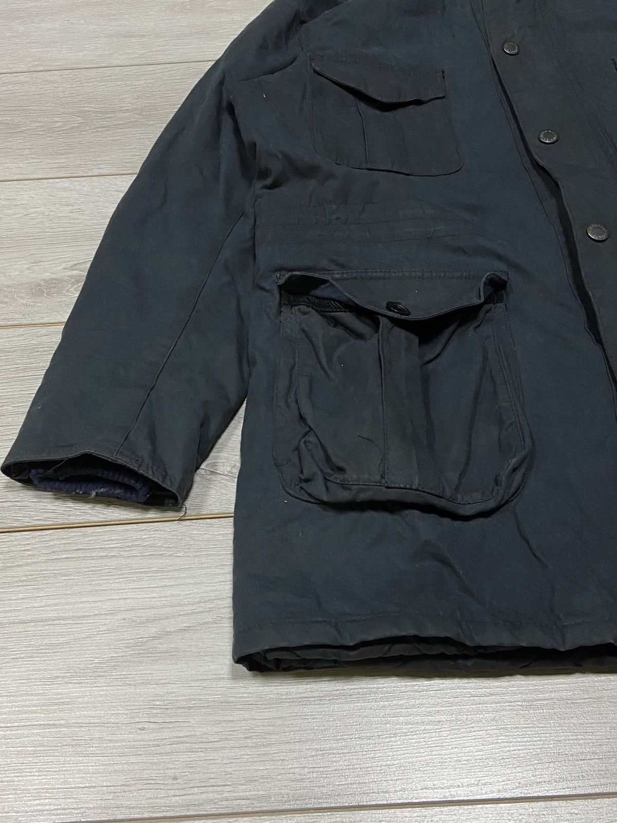 Barbour Barbour Oakum Wax Jacket Navy Waxed Cotton England Style Size US XL / EU 56 / 4 - 5 Thumbnail