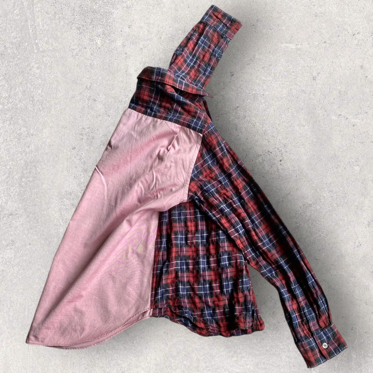 Comme des Garcons CDGH Front Red Plaid Shirt Size US S / EU 44-46 / 1 - 1 Thumbnail