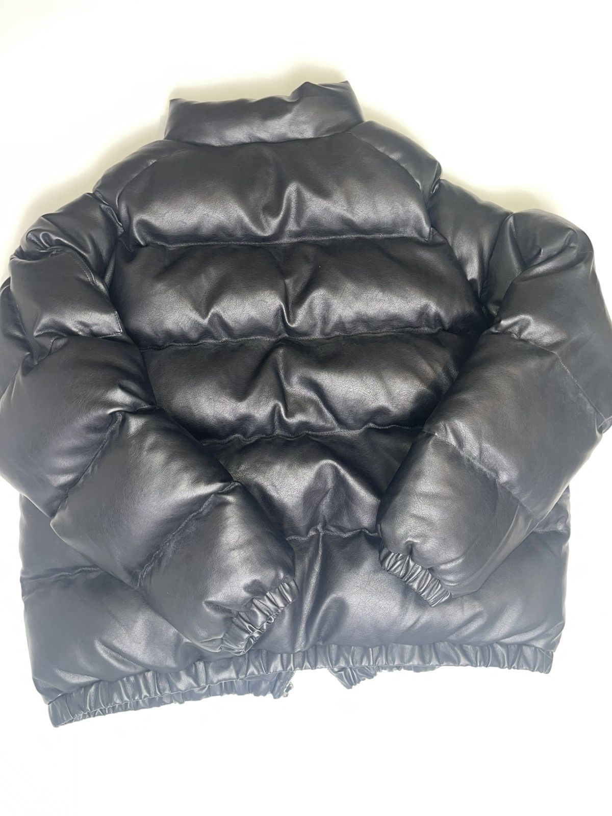 Reves Paris RARE REVES PARIS Double R Vegan Leather Puffer Jacket Size US XL / EU 56 / 4 - 2 Thumbnail