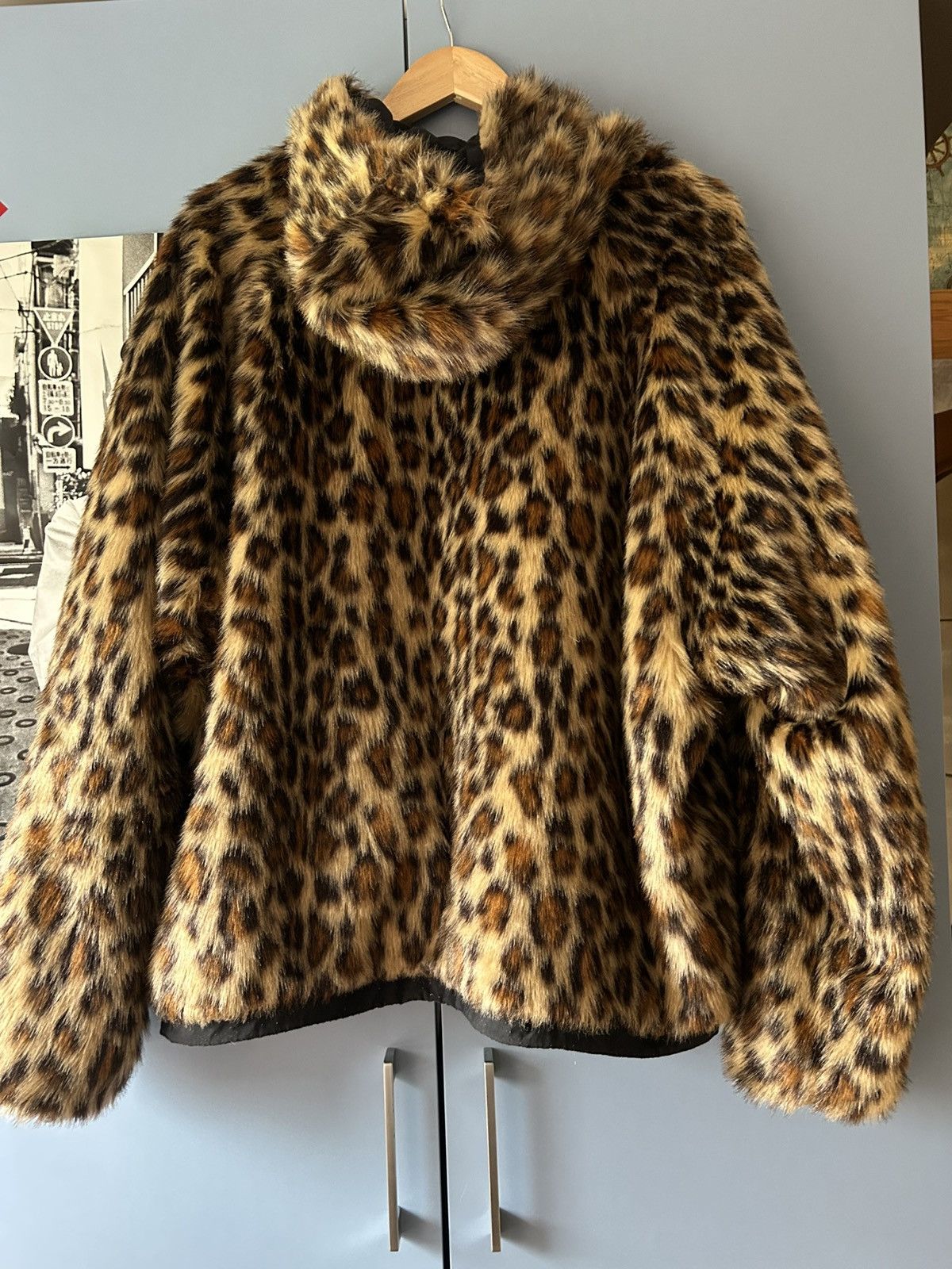 Supreme Supreme SS25 Faux Fur Reversible Hooded Track Jacket Size US L / EU 52-54 / 3 - 4 Thumbnail