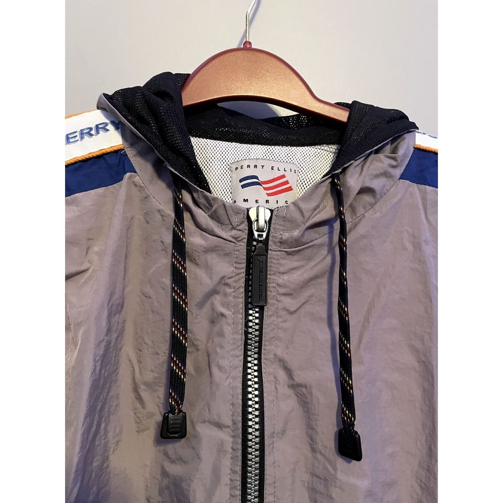Perry Ellis VINTAGE Perry Ellis America Windbreaker Full Zip Jacket XL Men Purple Size XL Size US XL / EU 56 / 4 - 2 Thumbnail