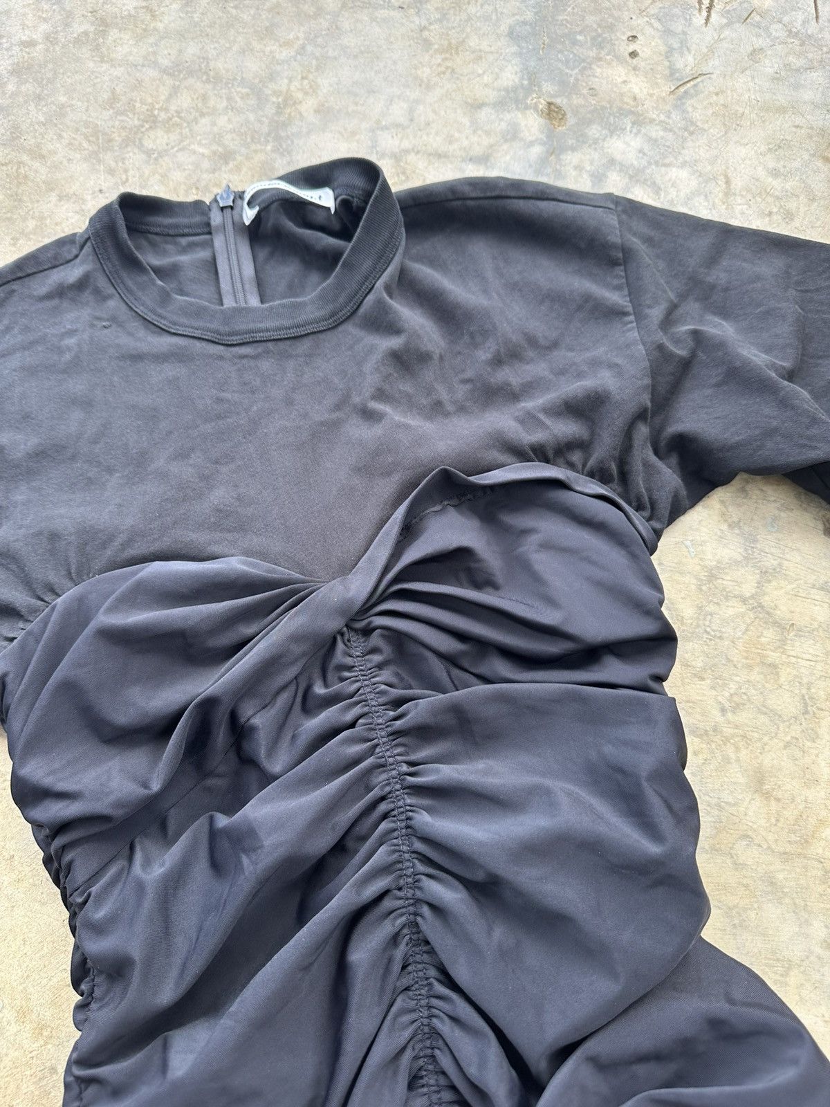 T by Alexander Wang T by Alexanderwang- Ruched Bodycon Black Mini Dress Size S / US 4 / IT 40 - 8 Thumbnail