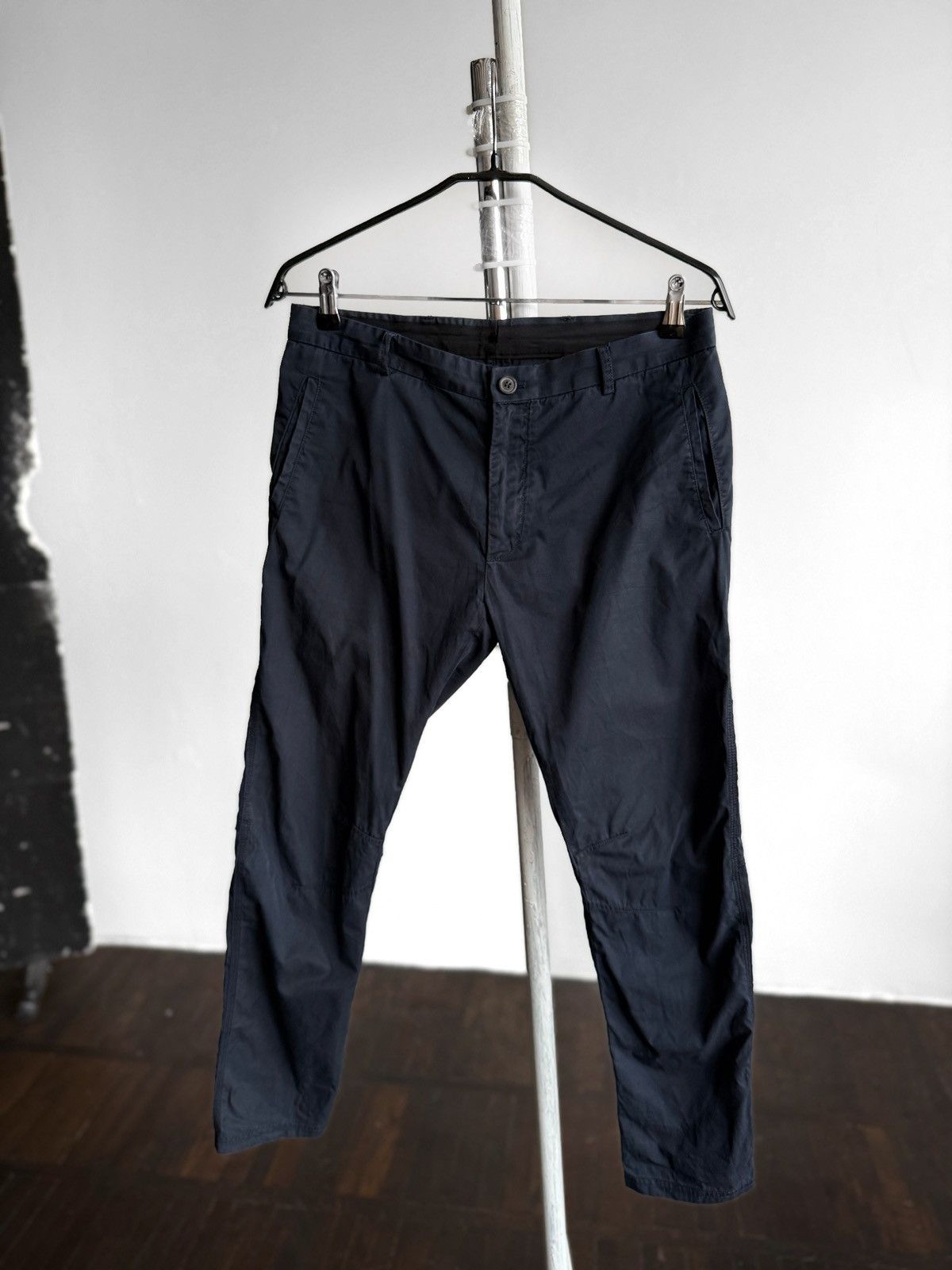 Lanvin Lanvin Mens Navy Blue Ankle Zip Casual Chino Trousers Pants Size US 30 / EU 46 - 1 Thumbnail