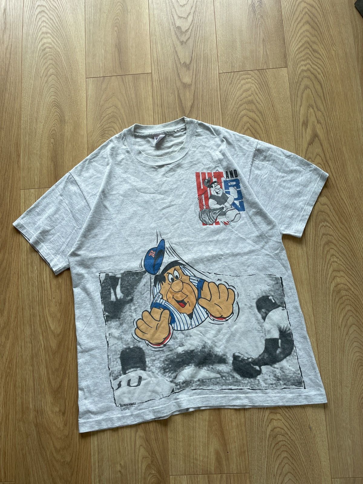 MLB × Vintage Vintage 90s rare flintstones phillies 1991 t Shirt Size US XL / EU 56 / 4 - 1 Thumbnail