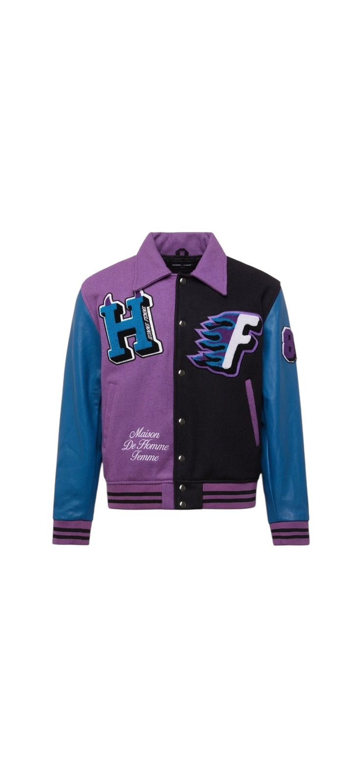 Homme + Femme La Homme Femme Small ( Fits Like Medium ) Varsity Jacket Purple Size US S / EU 44-46 / 1 - 2 Thumbnail