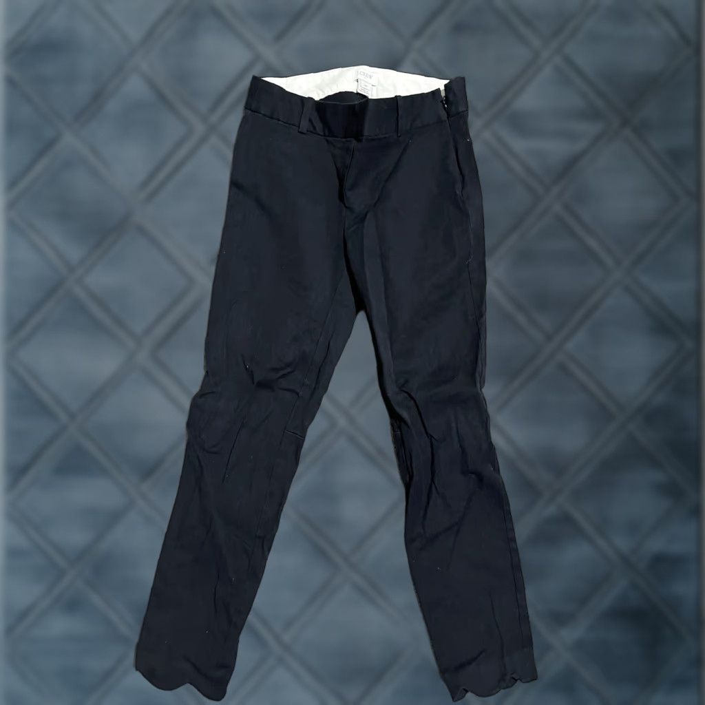Vintage J Crew Winnie Pant Cropped Scalloped Hem Size 00 Black Style H5171 Women Size 24" / US 00 / IT 34 - 1 Thumbnail