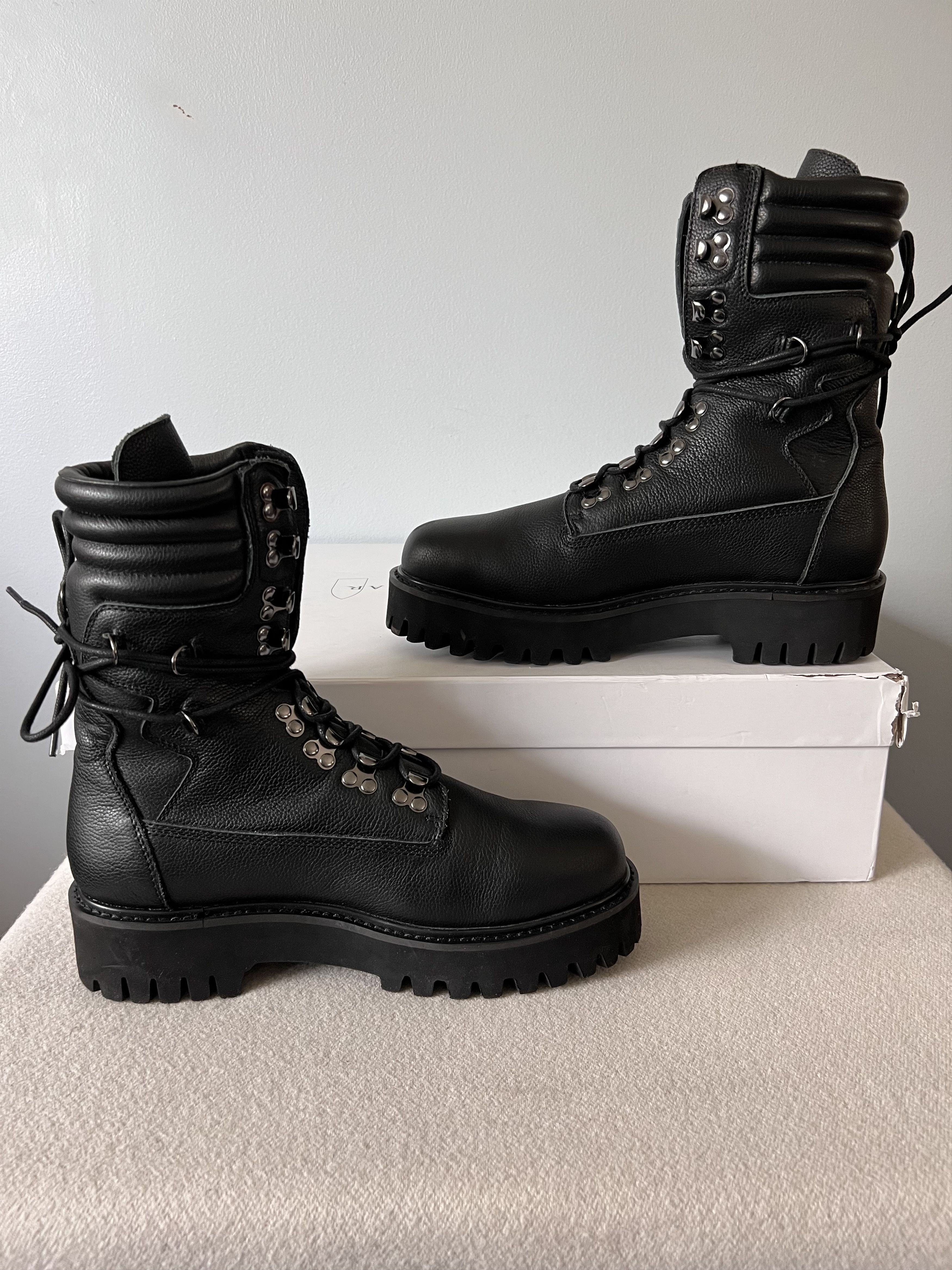 Who Decides War Who Decides War Leather Field Boots in Black Size US 9 / EU 42 - 3 Thumbnail