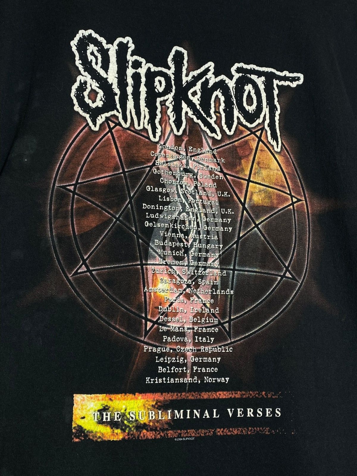 Band Tees 🔥 VINTAGE SLIPKNOT THE SUBLIMINAL VERSES TOUR RARE GRUNGE Size US M / EU 48-50 / 2 - 12 Thumbnail
