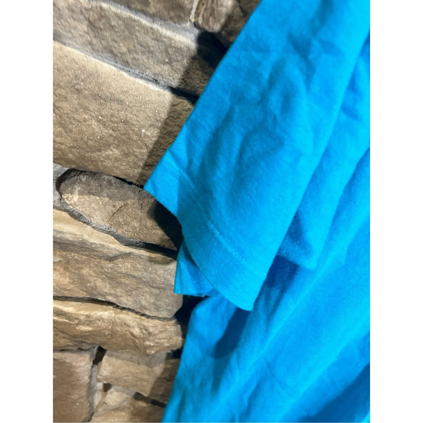 Fruit Of The Loom Vintage 1990s single stitched women’s fruit of loom blue bla Size US XL / EU 56 / 4 - 2 Thumbnail
