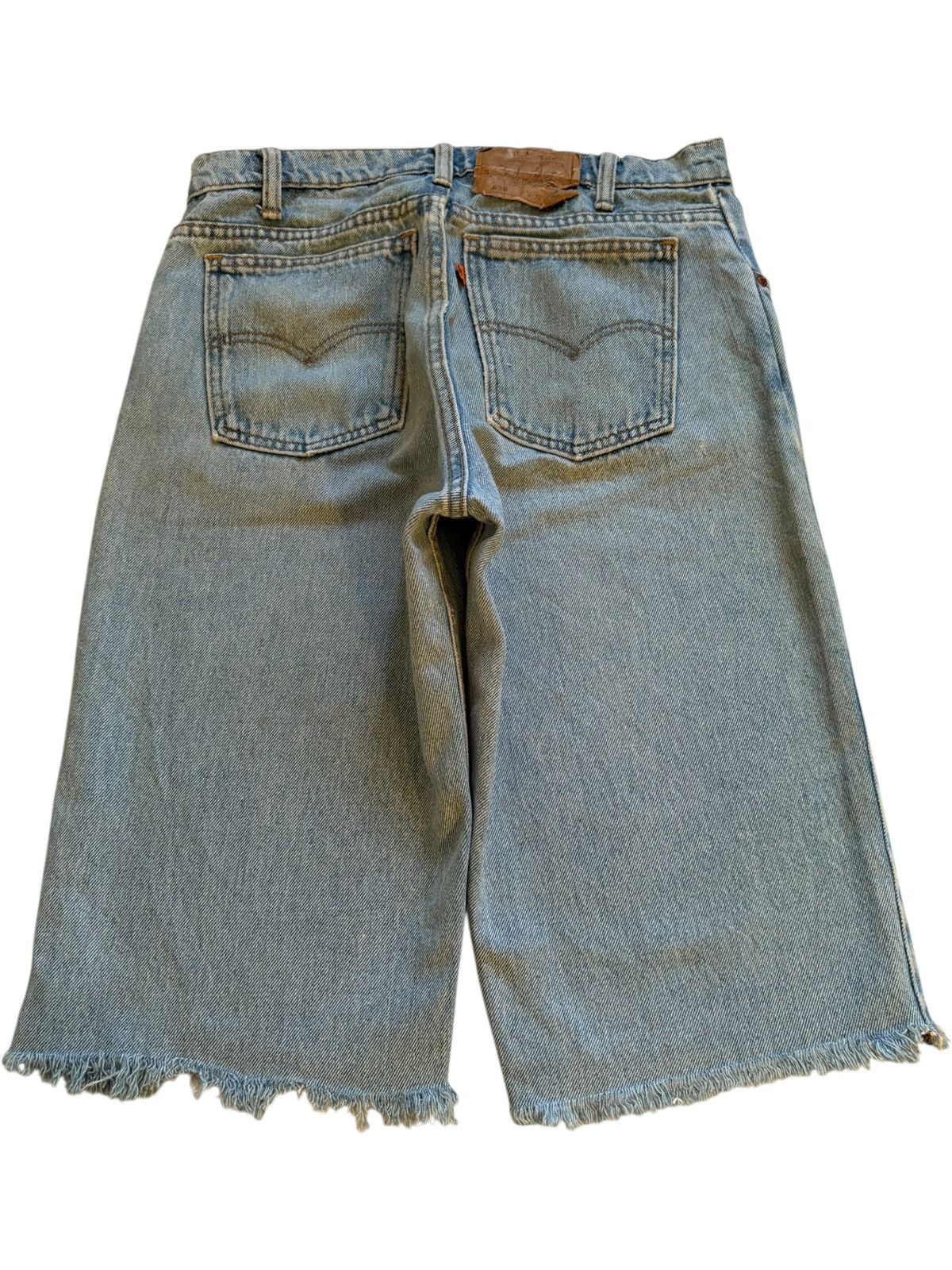 Levi's × Levi's Vintage Clothing Vintage 90s Levis 550 Orange Tab Mud Wash Baggy Jean Short Size US 31 - 2 Thumbnail