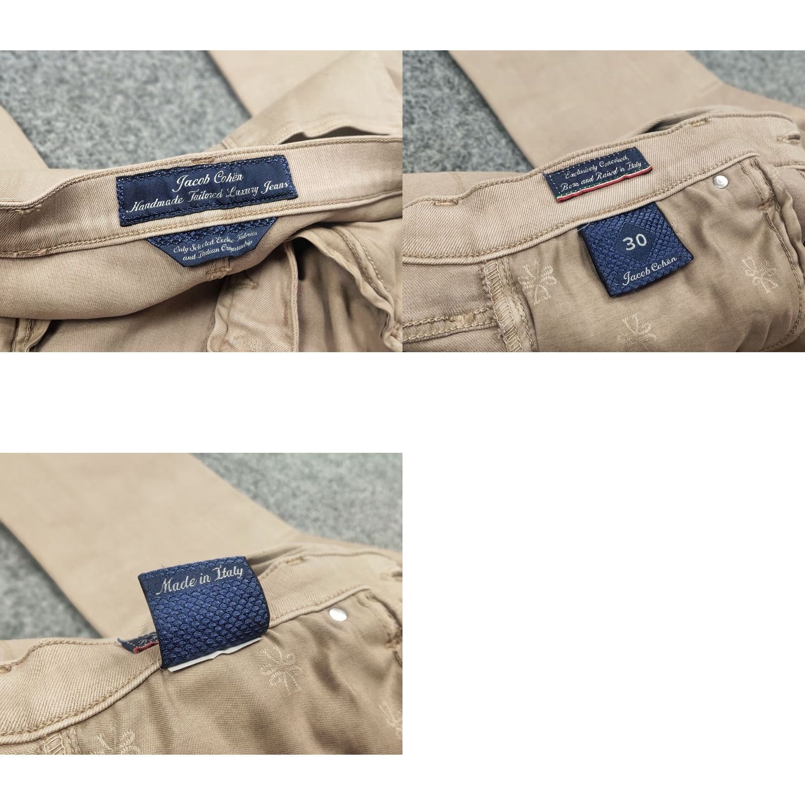 Jacob Cohen Jacob Cohen Italy Design kimberly Slim Fit beige denim Jeans Size 30" / US 8 / IT 44 - 10 Thumbnail