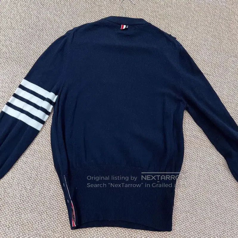 Thom Browne Thom Browne Navy Wool Cardigan for Men . Size US L / EU 52-54 / 3 - 2 Thumbnail