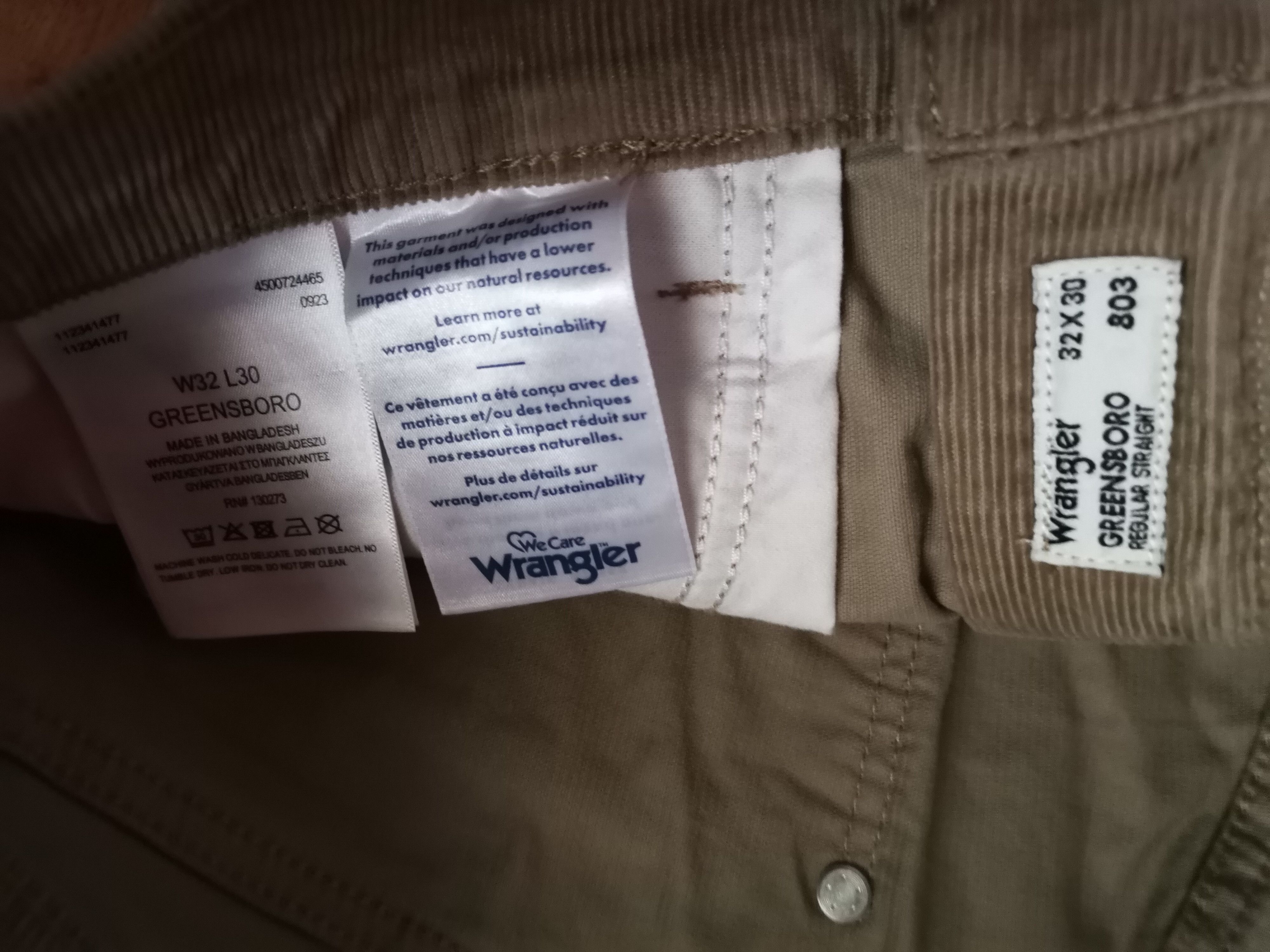Wrangler Wrangler Greensboro Corduroy Jeans Size US 33 - 3 Thumbnail