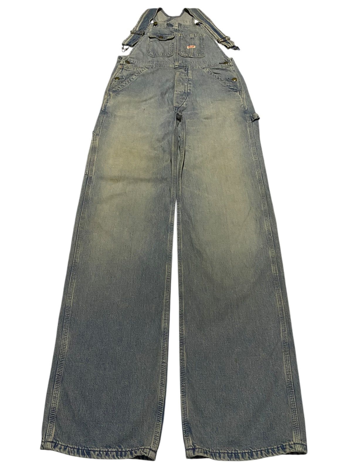 Edwin Vintage 60s Edwin One O One Rusty Wide Leg Work Wear Overall Size US 32 / EU 48 - 1 Thumbnail
