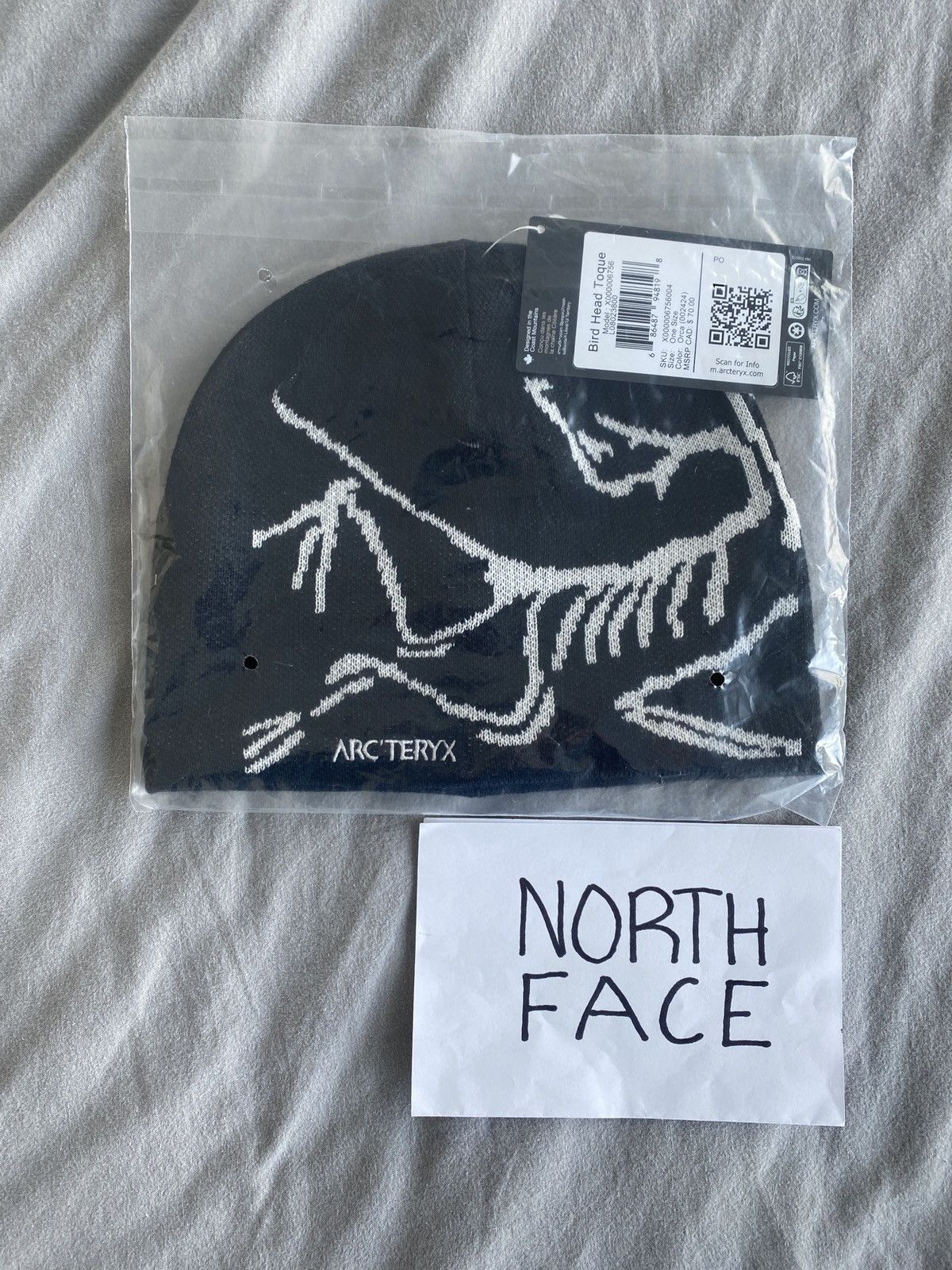 Arc'teryx Arcteryx Bird Head Toque Orca Black White Beanie Size ONE SIZE - 1 Thumbnail